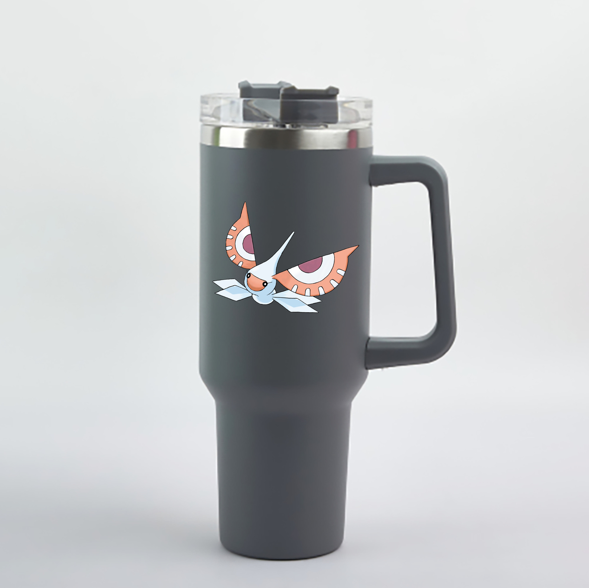 （画像用） ポケットモンスター Pokémon 1200mL車用タンブラー - クリスタルステッカー（プラスチックストロー付き）
