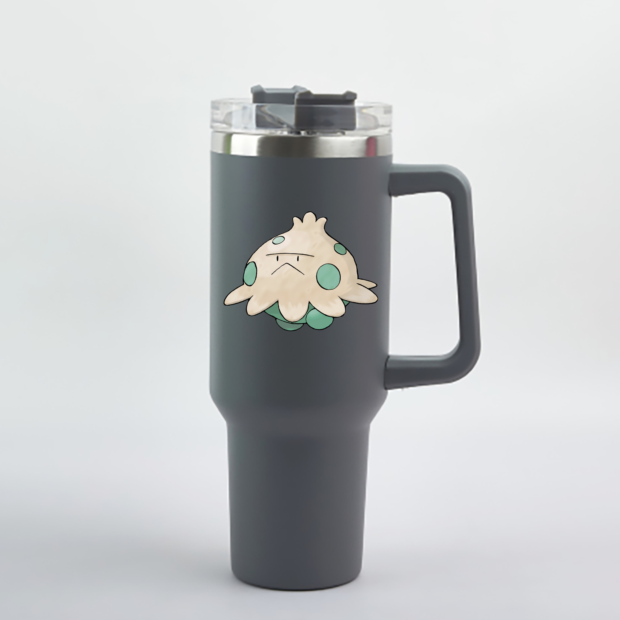 （画像用） ポケットモンスター Pokémon 1200mL車用タンブラー - クリスタルステッカー（プラスチックストロー付き）