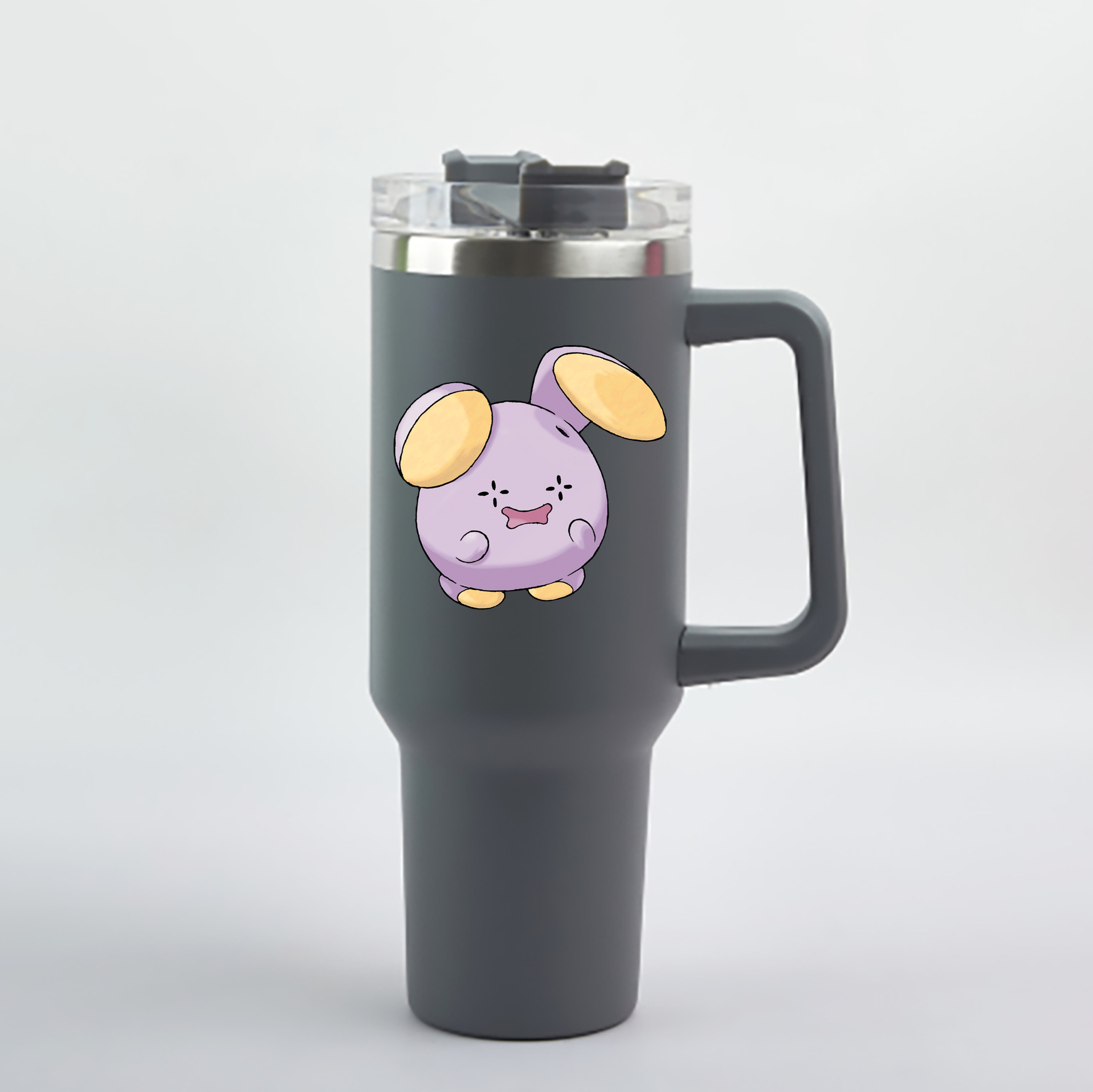 （画像用） ポケットモンスター Pokémon 1200mL車用タンブラー - クリスタルステッカー（プラスチックストロー付き）