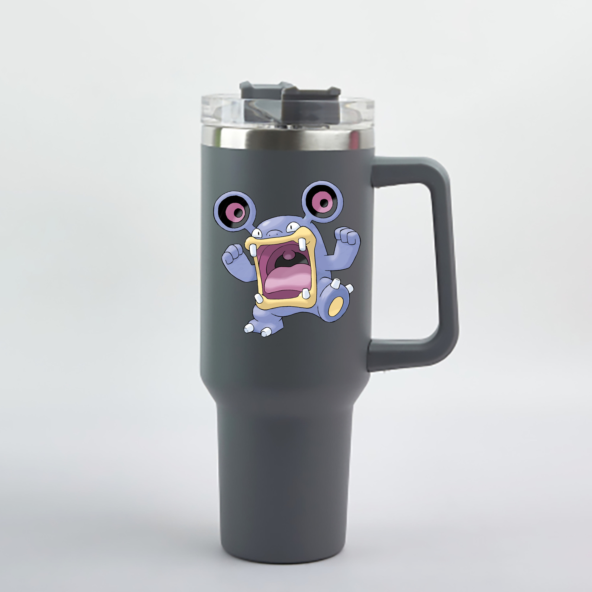 （画像用） ポケットモンスター Pokémon 1200mL車用タンブラー - クリスタルステッカー（プラスチックストロー付き）