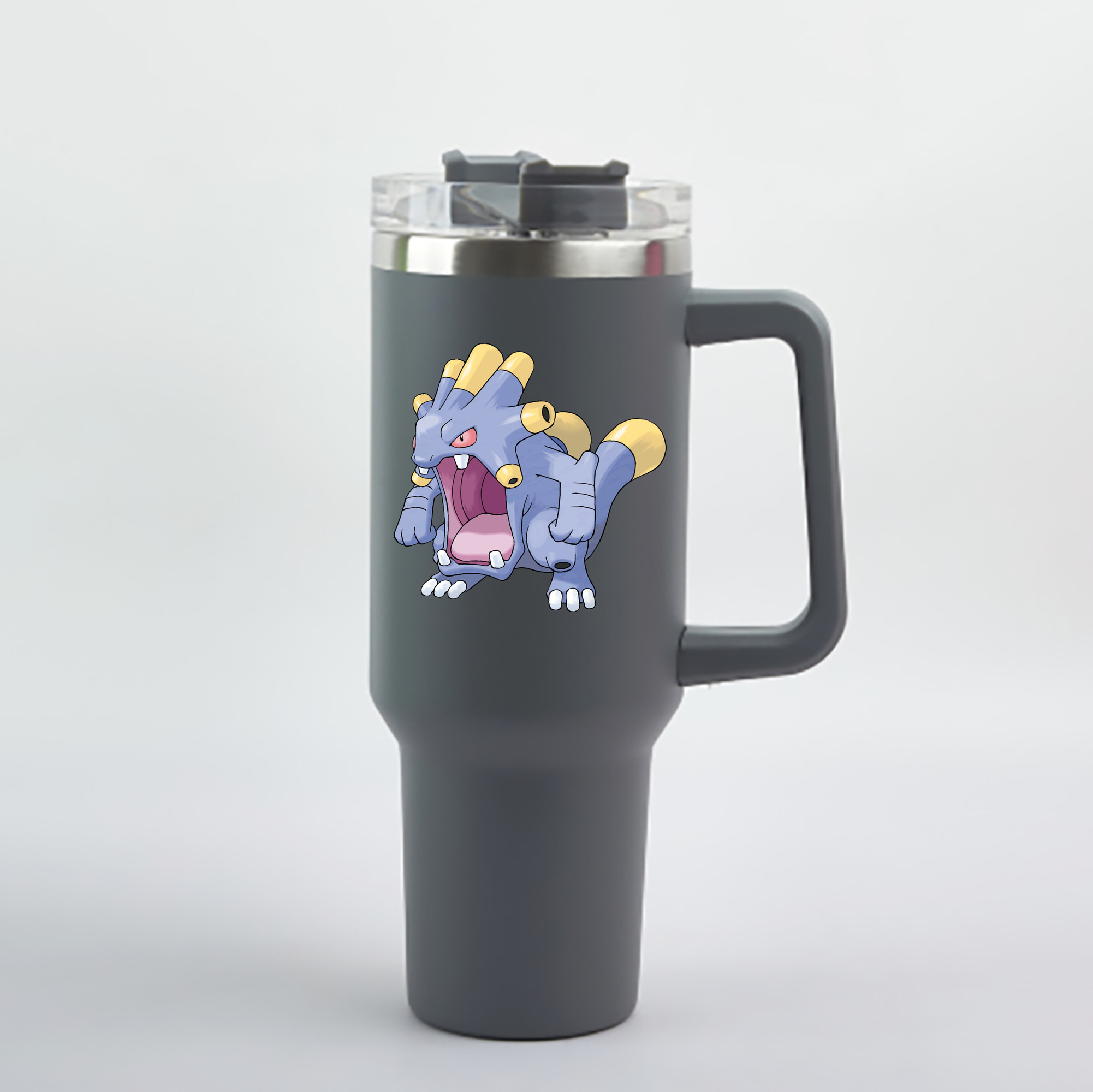（画像用） ポケットモンスター Pokémon 1200mL車用タンブラー - クリスタルステッカー（プラスチックストロー付き）