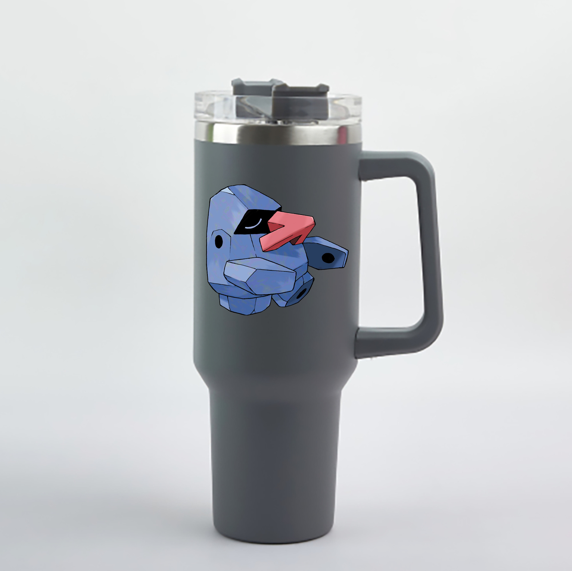 （画像用） ポケットモンスター Pokémon 1200mL車用タンブラー - クリスタルステッカー（プラスチックストロー付き）