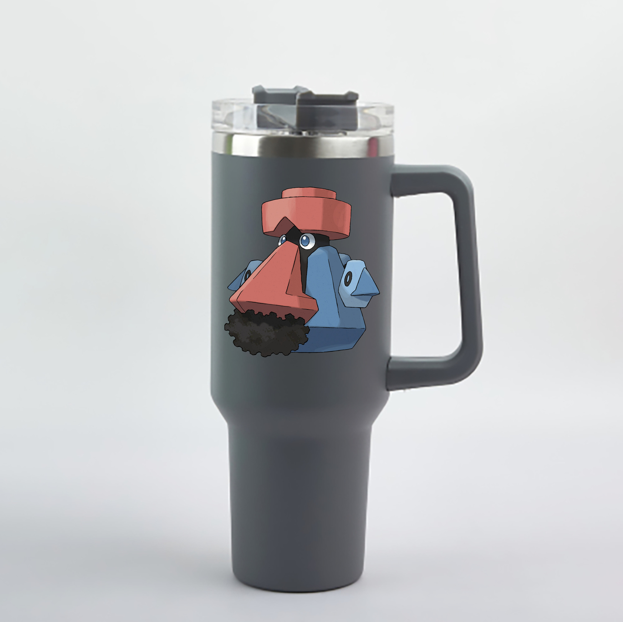 （画像用） ポケットモンスター Pokémon 1200mL車用タンブラー - クリスタルステッカー（プラスチックストロー付き）