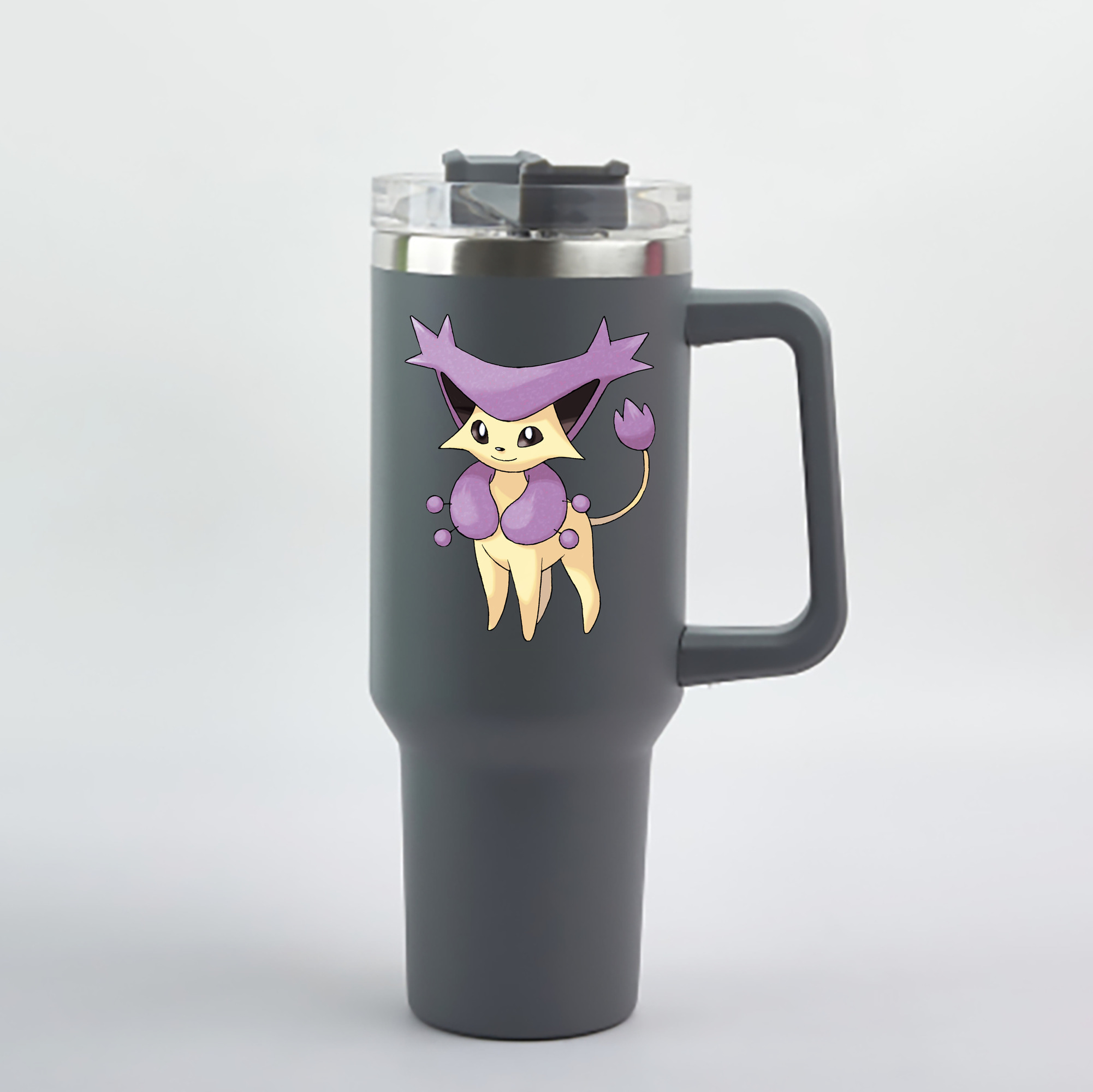 （画像用） ポケットモンスター Pokémon 1200mL車用タンブラー - クリスタルステッカー（プラスチックストロー付き）