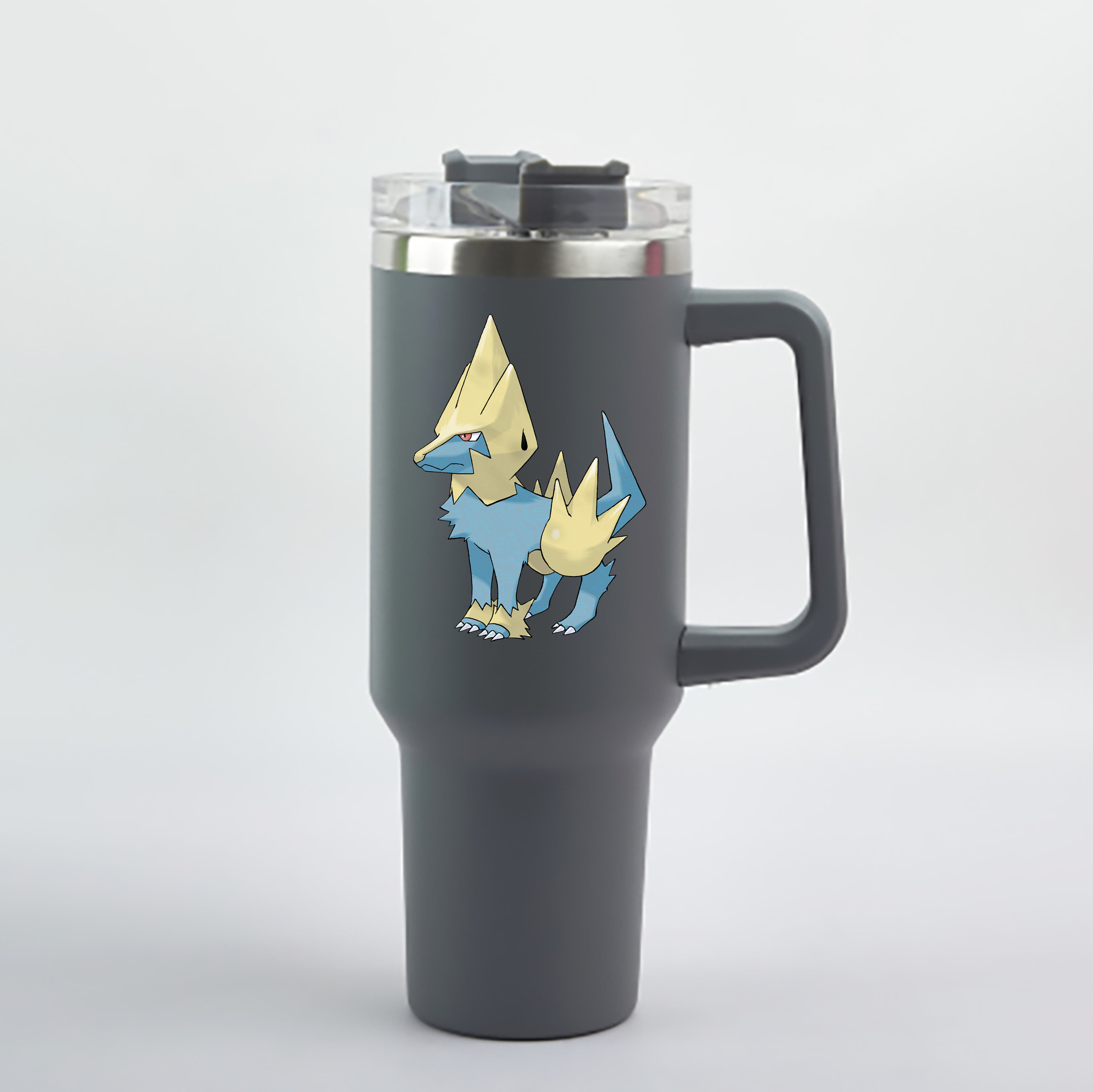 （画像用） ポケットモンスター Pokémon 1200mL車用タンブラー - クリスタルステッカー（プラスチックストロー付き）