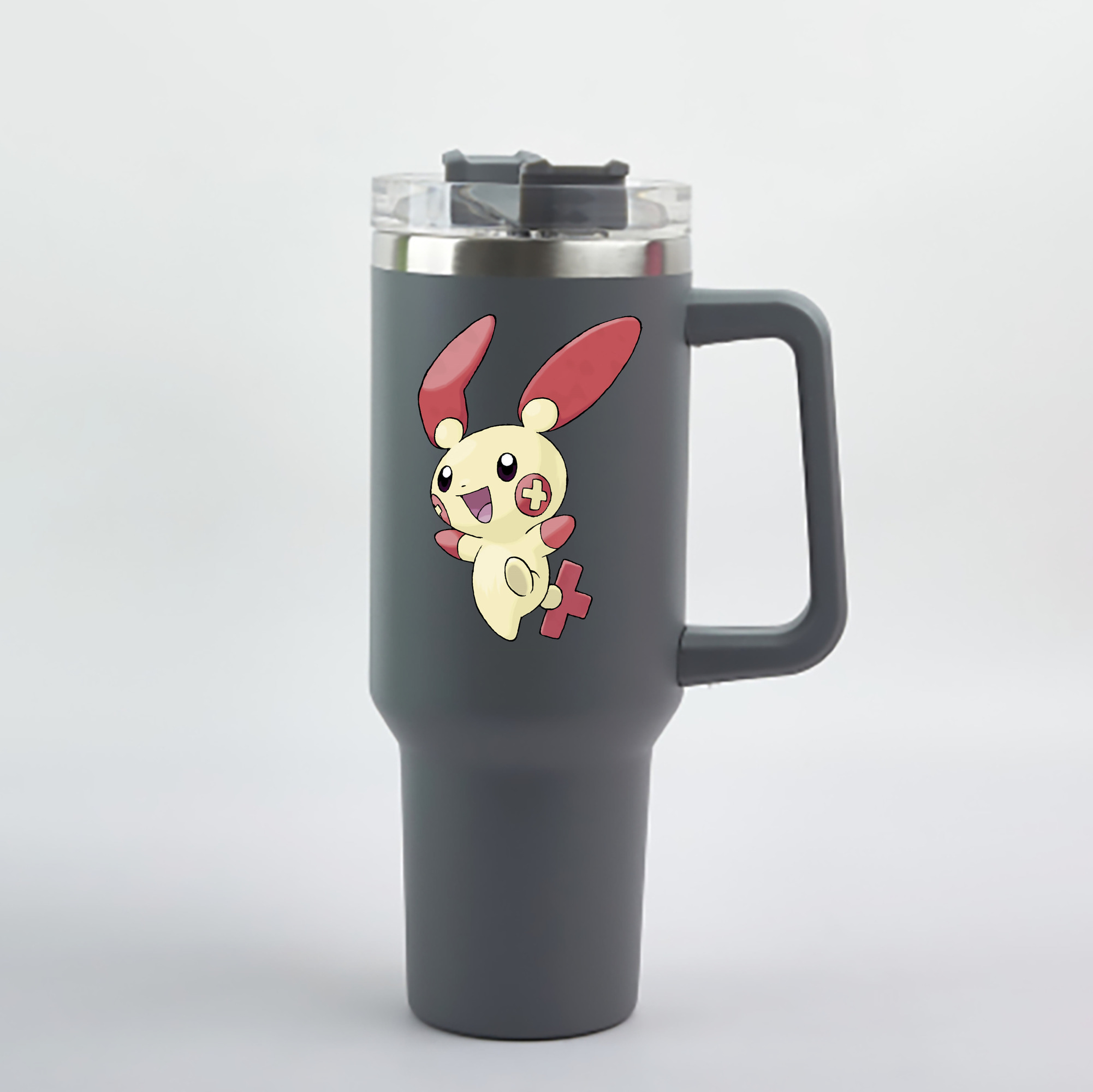 （画像用） ポケットモンスター Pokémon 1200mL車用タンブラー - クリスタルステッカー（プラスチックストロー付き）