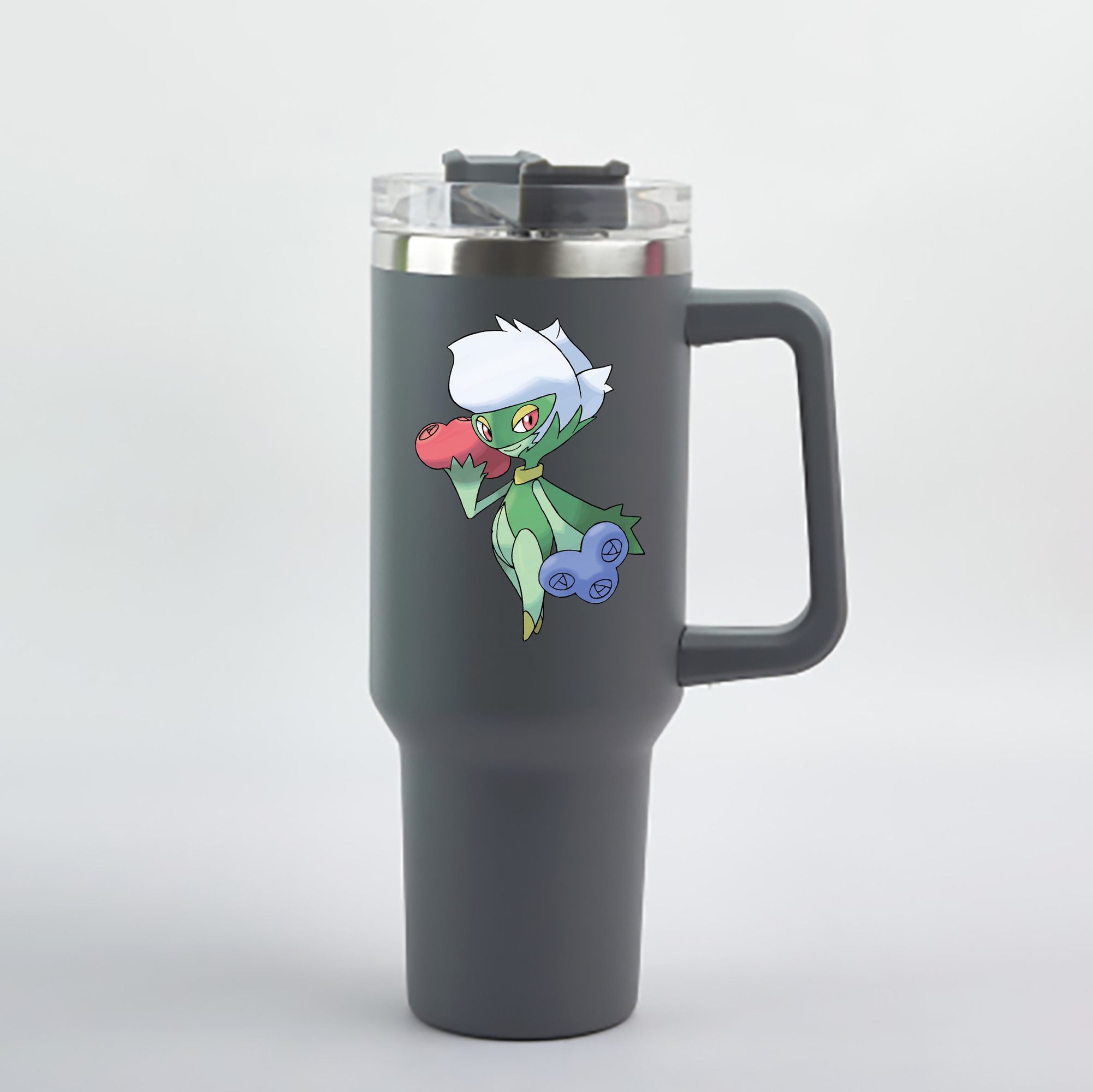 （画像用） ポケットモンスター Pokémon 1200mL車用タンブラー - クリスタルステッカー（プラスチックストロー付き）