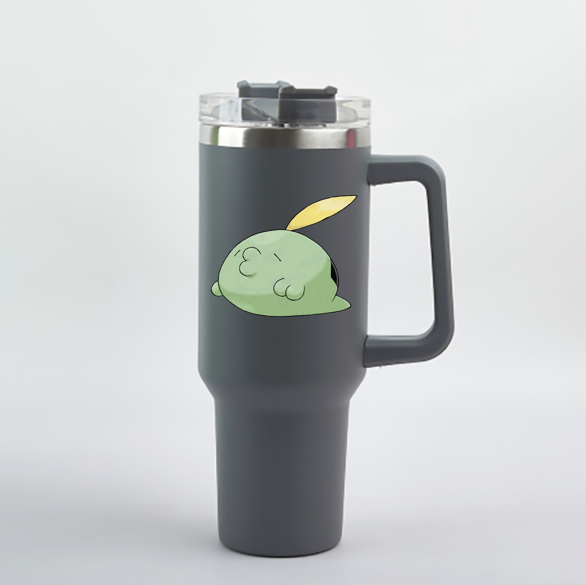 （画像用） ポケットモンスター Pokémon 1200mL車用タンブラー - クリスタルステッカー（プラスチックストロー付き）