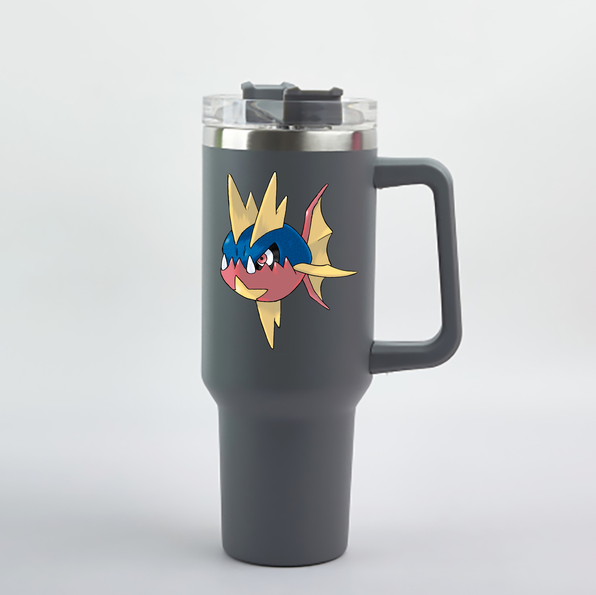 （画像用） ポケットモンスター Pokémon 1200mL車用タンブラー - クリスタルステッカー（プラスチックストロー付き）