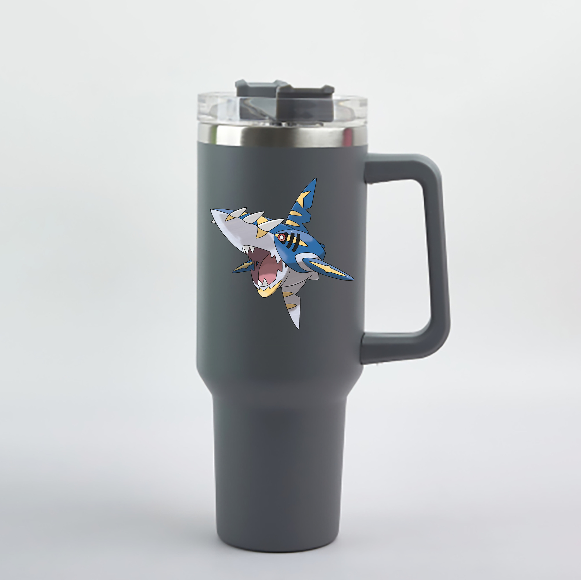 （画像用） ポケットモンスター Pokémon 1200mL車用タンブラー - クリスタルステッカー（プラスチックストロー付き）