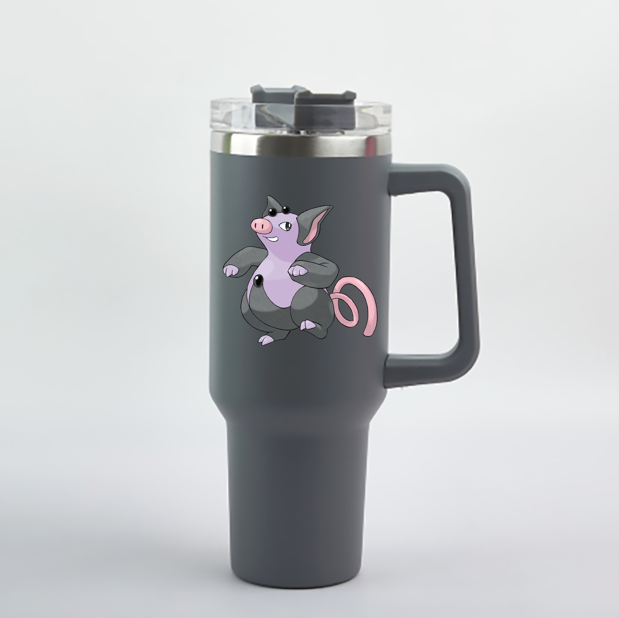 （画像用） ポケットモンスター Pokémon 1200mL車用タンブラー - クリスタルステッカー（プラスチックストロー付き）