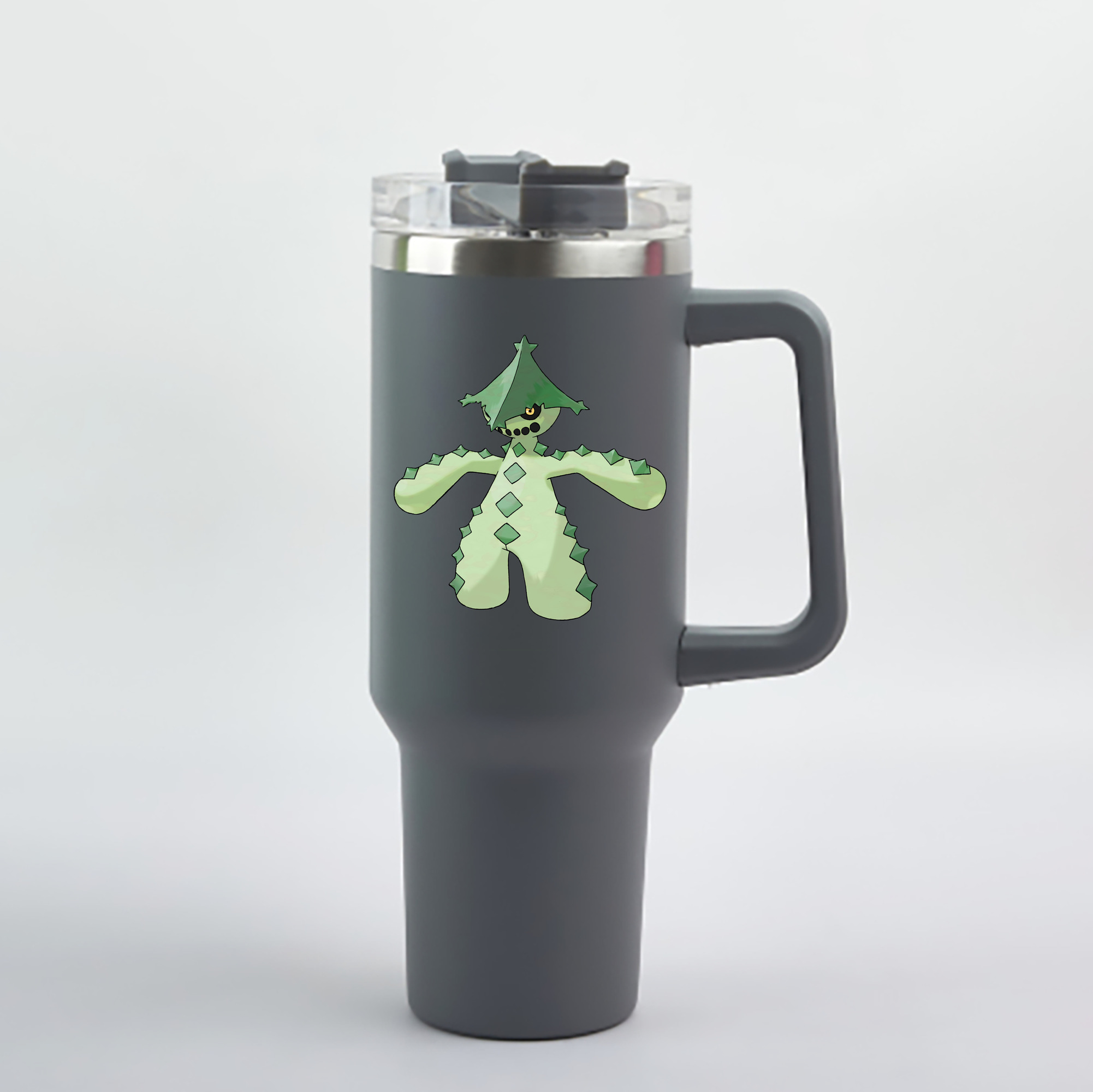 （画像用） ポケットモンスター Pokémon 1200mL車用タンブラー - クリスタルステッカー（プラスチックストロー付き）