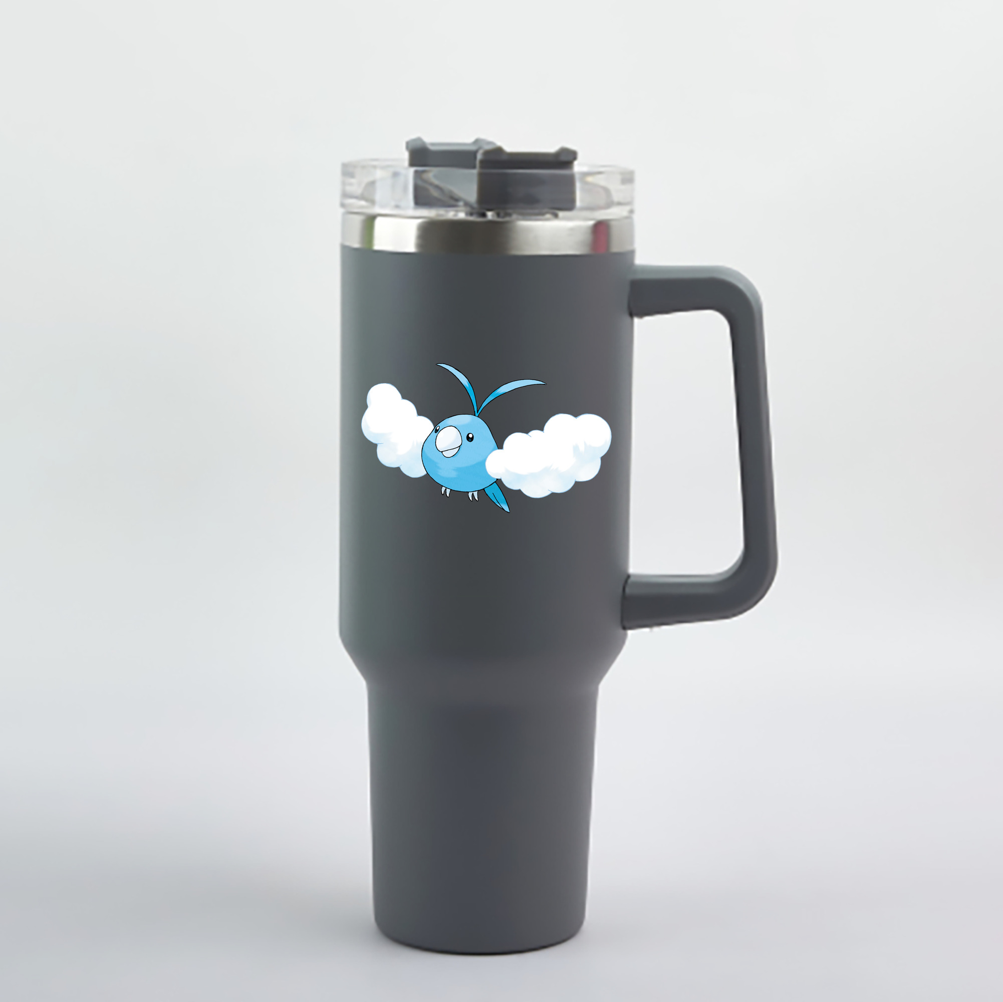 （画像用） ポケットモンスター Pokémon 1200mL車用タンブラー - クリスタルステッカー（プラスチックストロー付き）