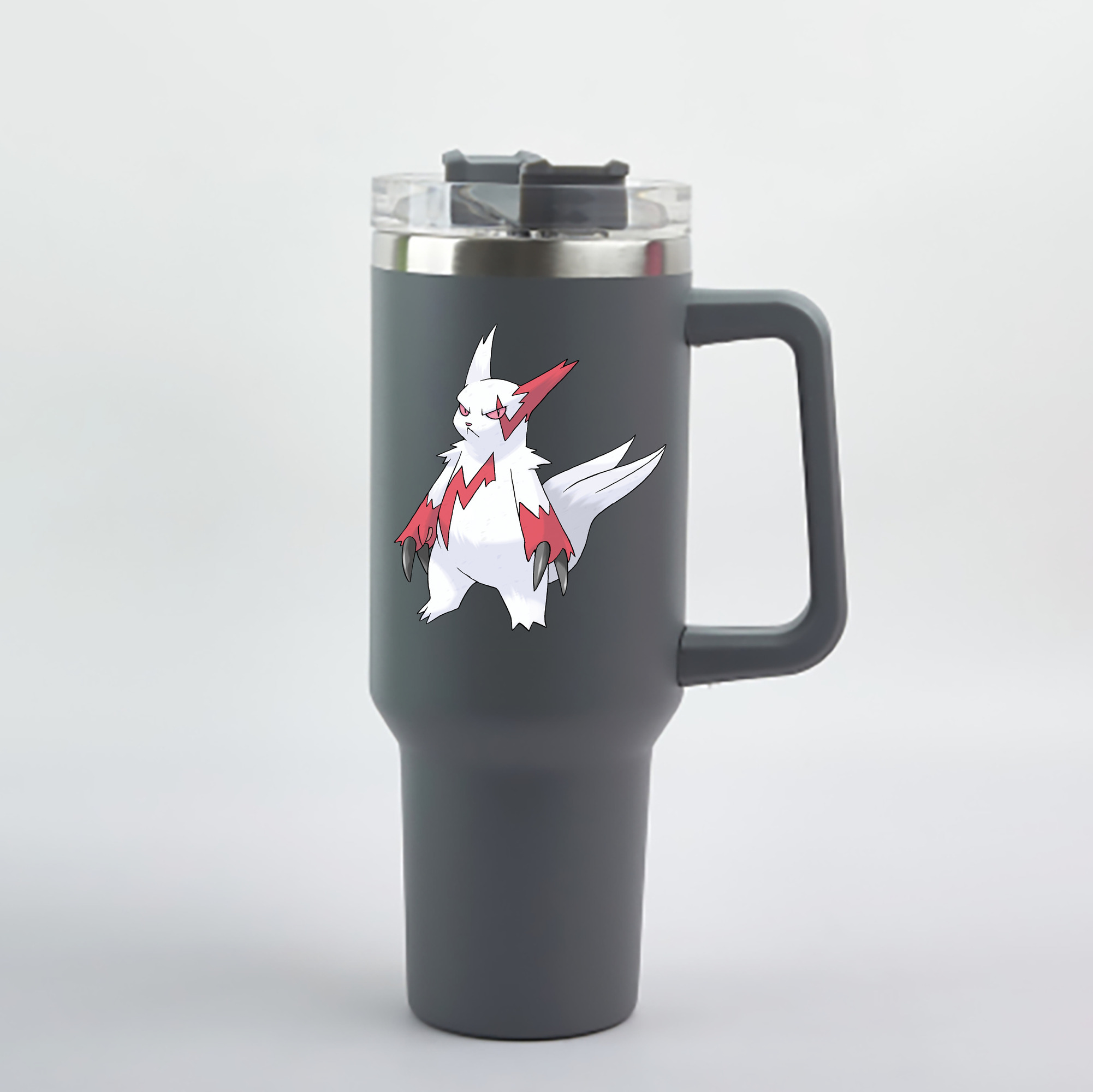 （画像用） ポケットモンスター Pokémon 1200mL車用タンブラー - クリスタルステッカー（プラスチックストロー付き）