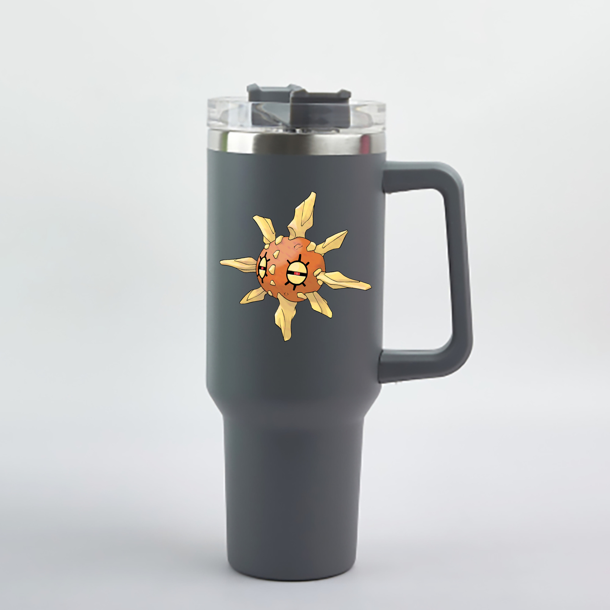 （画像用） ポケットモンスター Pokémon 1200mL車用タンブラー - クリスタルステッカー（プラスチックストロー付き）
