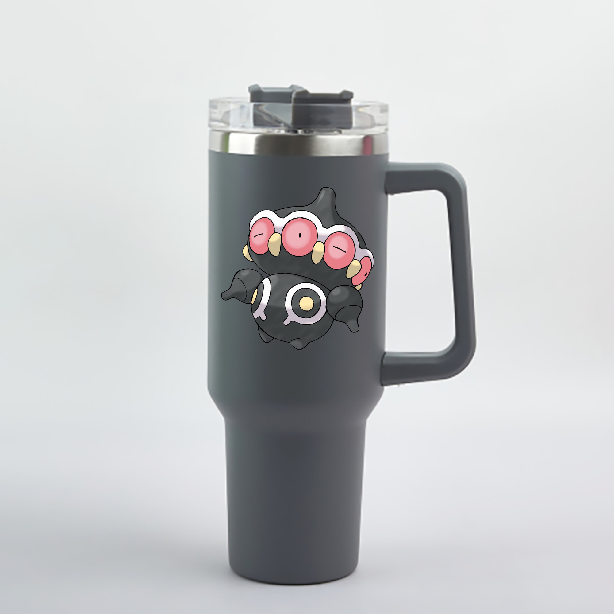 （画像用） ポケットモンスター Pokémon 1200mL車用タンブラー - クリスタルステッカー（プラスチックストロー付き）