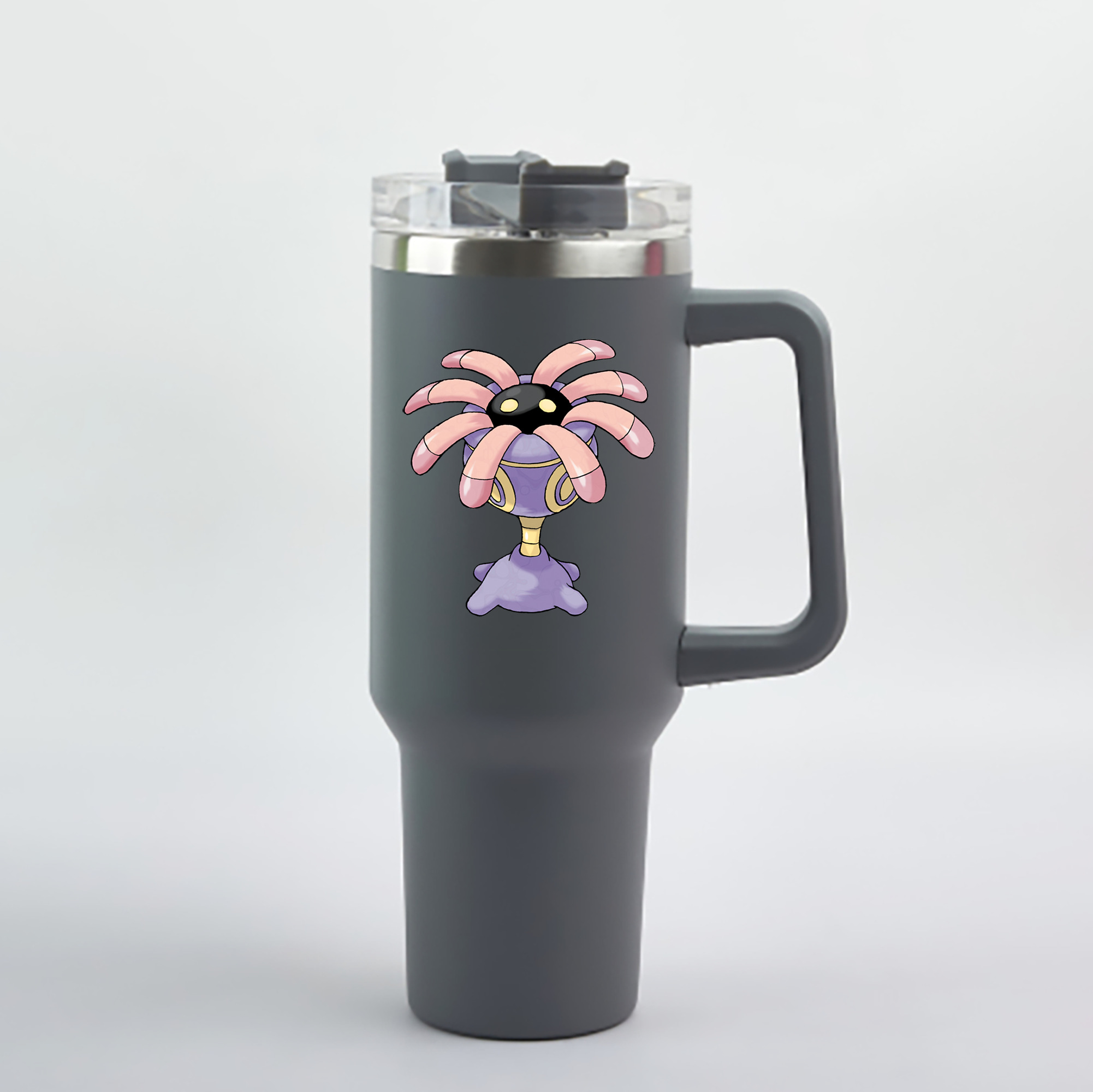 （画像用） ポケットモンスター Pokémon 1200mL車用タンブラー - クリスタルステッカー（プラスチックストロー付き）