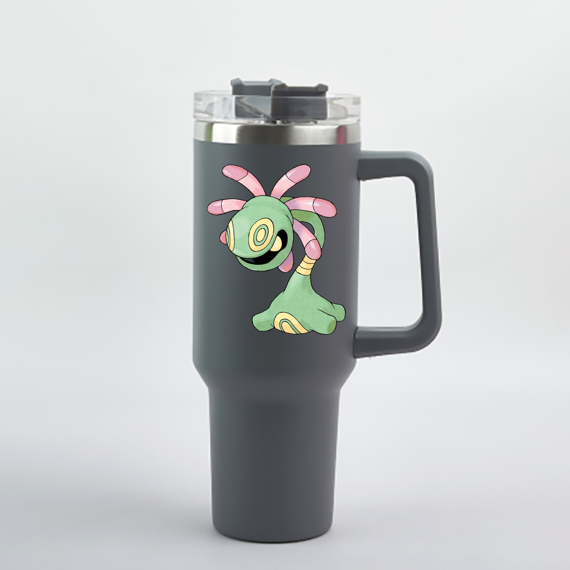 （画像用） ポケットモンスター Pokémon 1200mL車用タンブラー - クリスタルステッカー（プラスチックストロー付き）