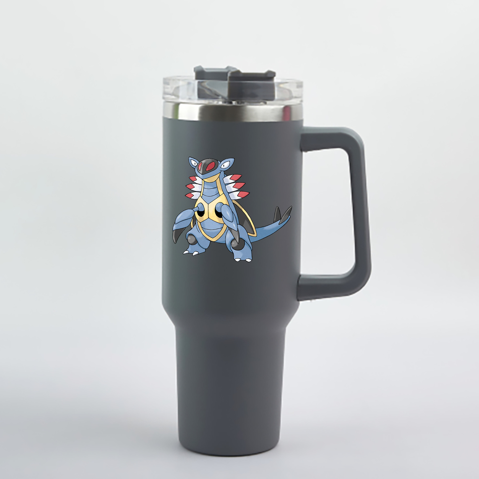 （画像用） ポケットモンスター Pokémon 1200mL車用タンブラー - クリスタルステッカー（プラスチックストロー付き）