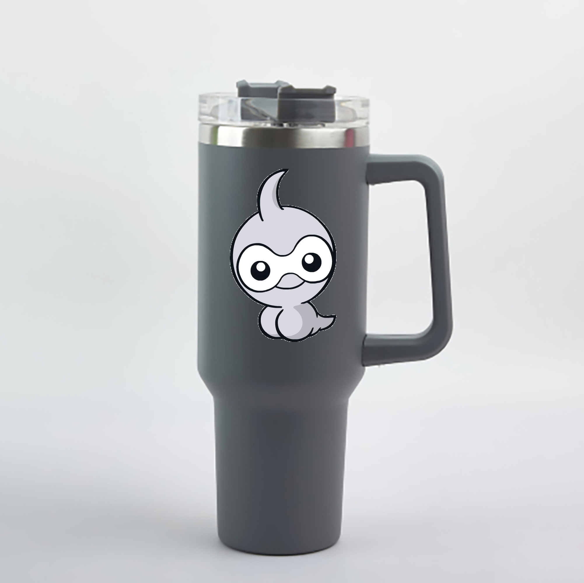 （画像用） ポケットモンスター Pokémon 1200mL車用タンブラー - クリスタルステッカー（プラスチックストロー付き）