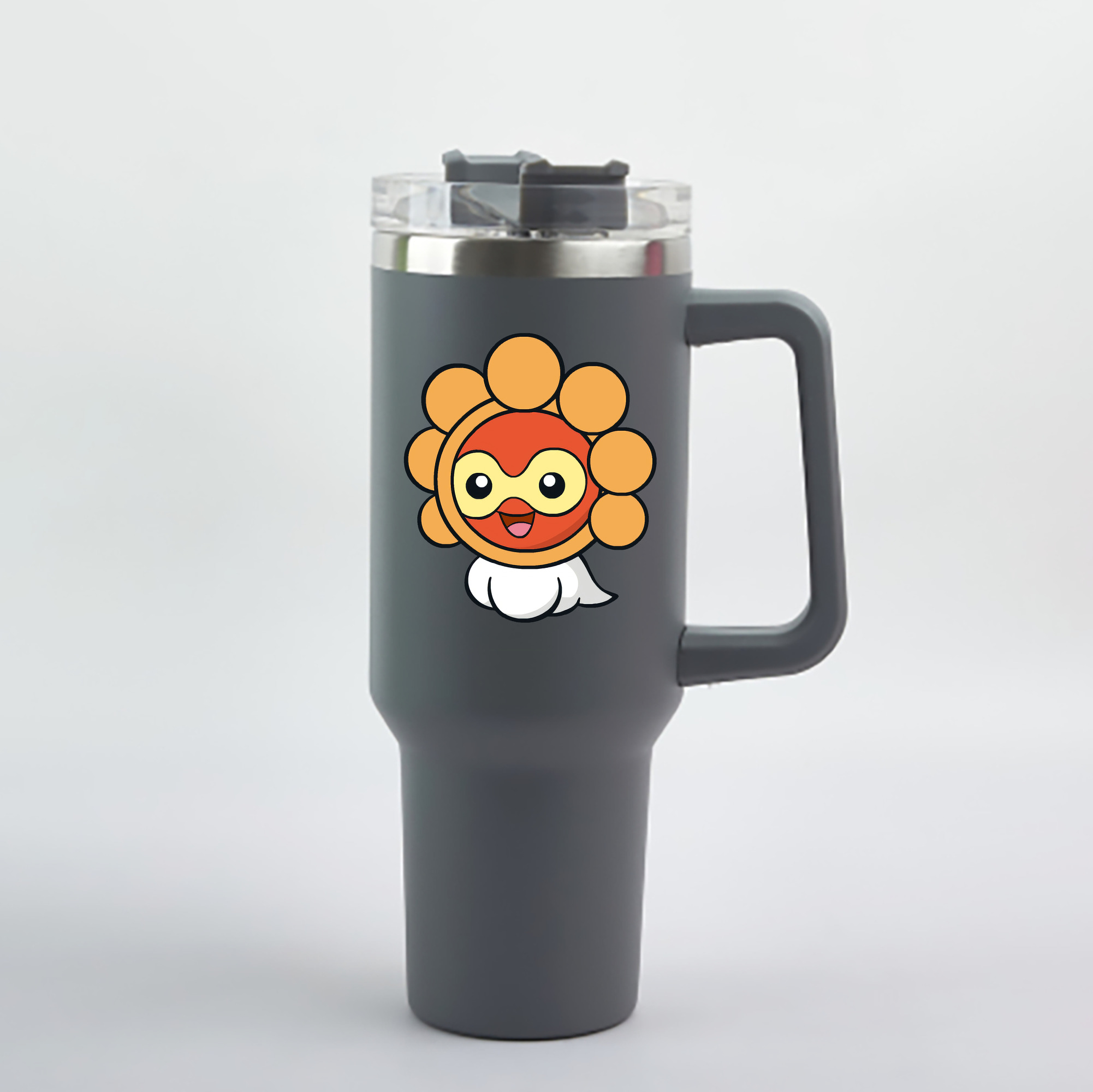 （画像用） ポケットモンスター Pokémon 1200mL車用タンブラー - クリスタルステッカー（プラスチックストロー付き）