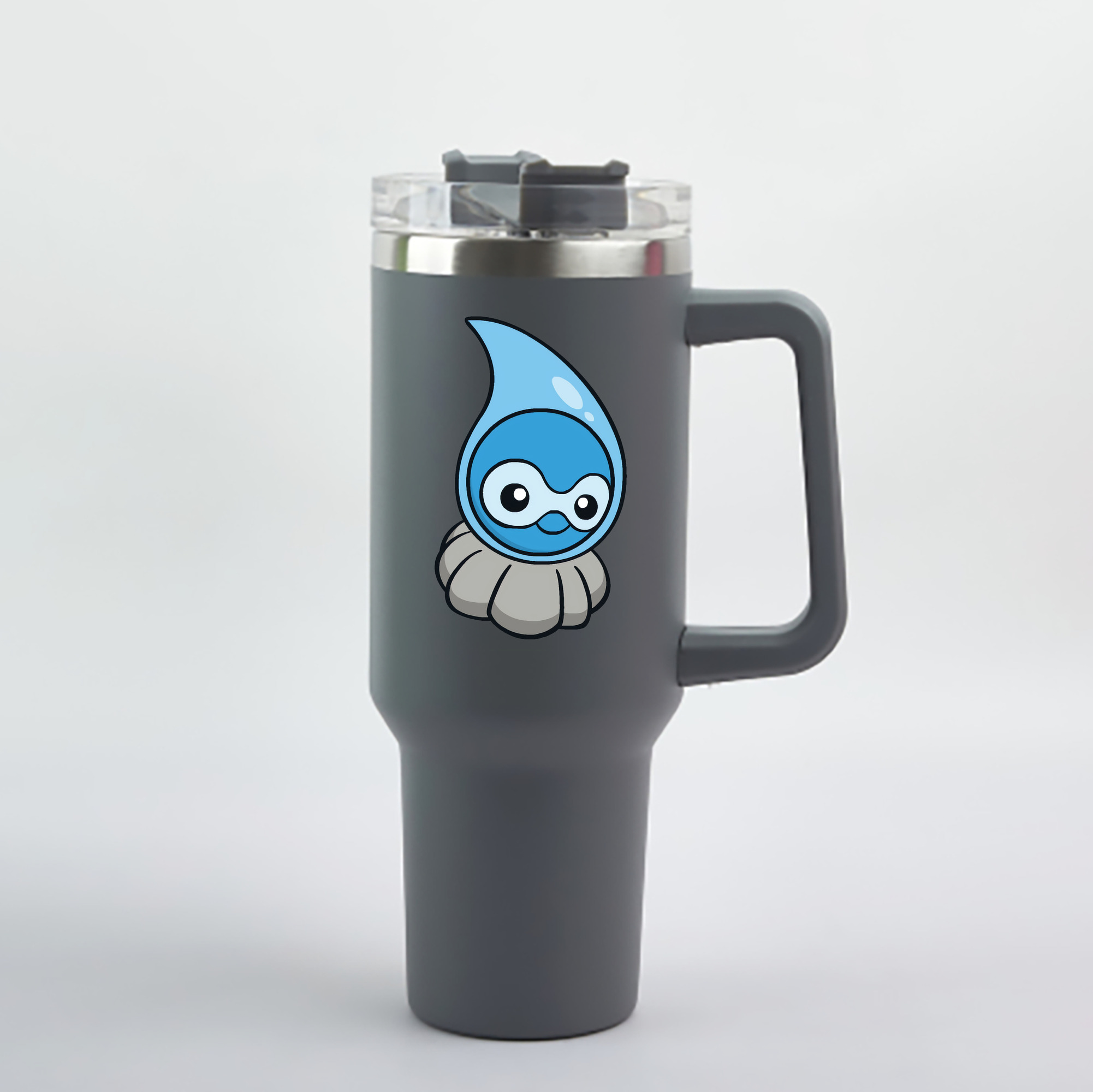 （画像用） ポケットモンスター Pokémon 1200mL車用タンブラー - クリスタルステッカー（プラスチックストロー付き）