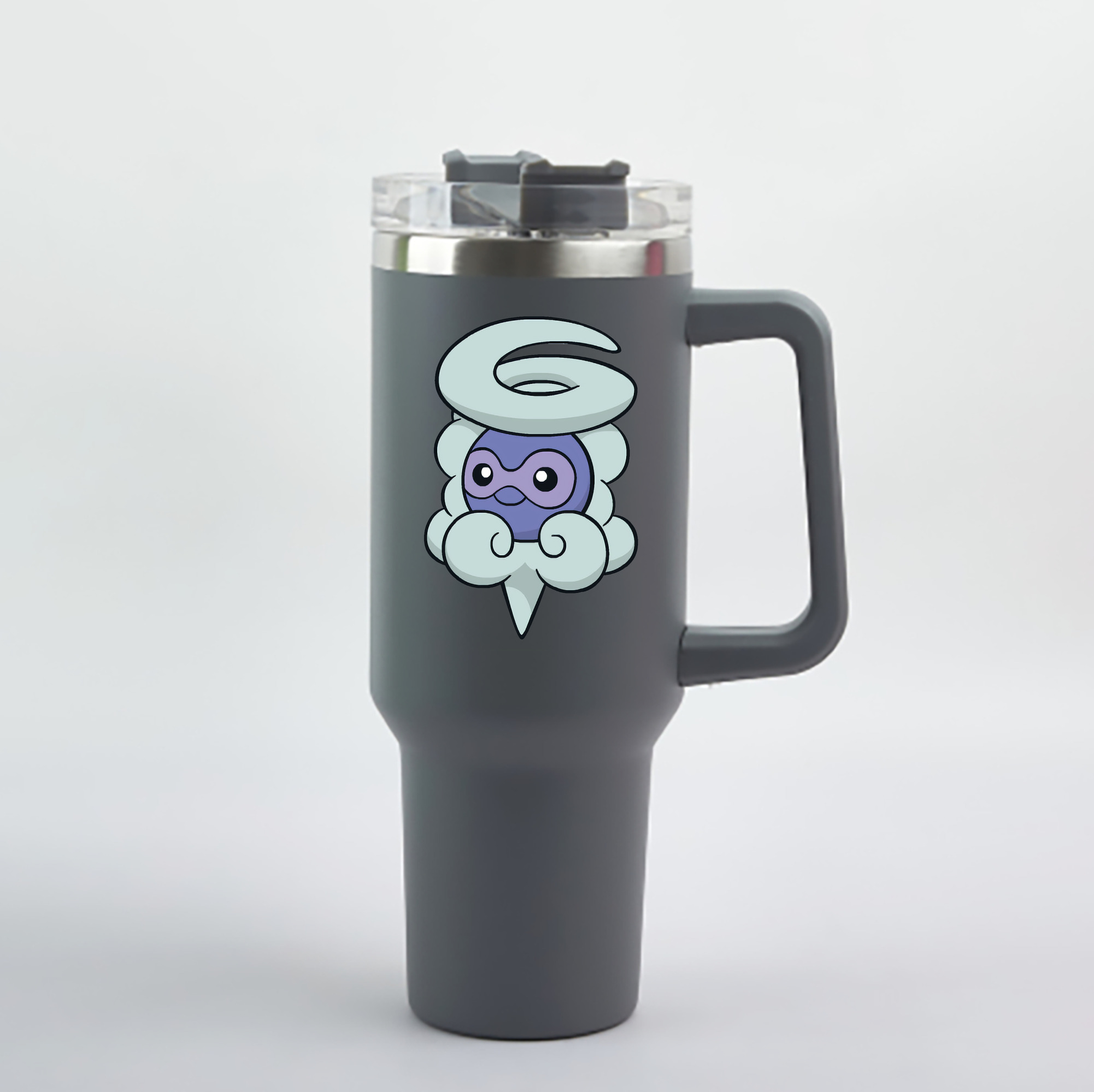 （画像用） ポケットモンスター Pokémon 1200mL車用タンブラー - クリスタルステッカー（プラスチックストロー付き）