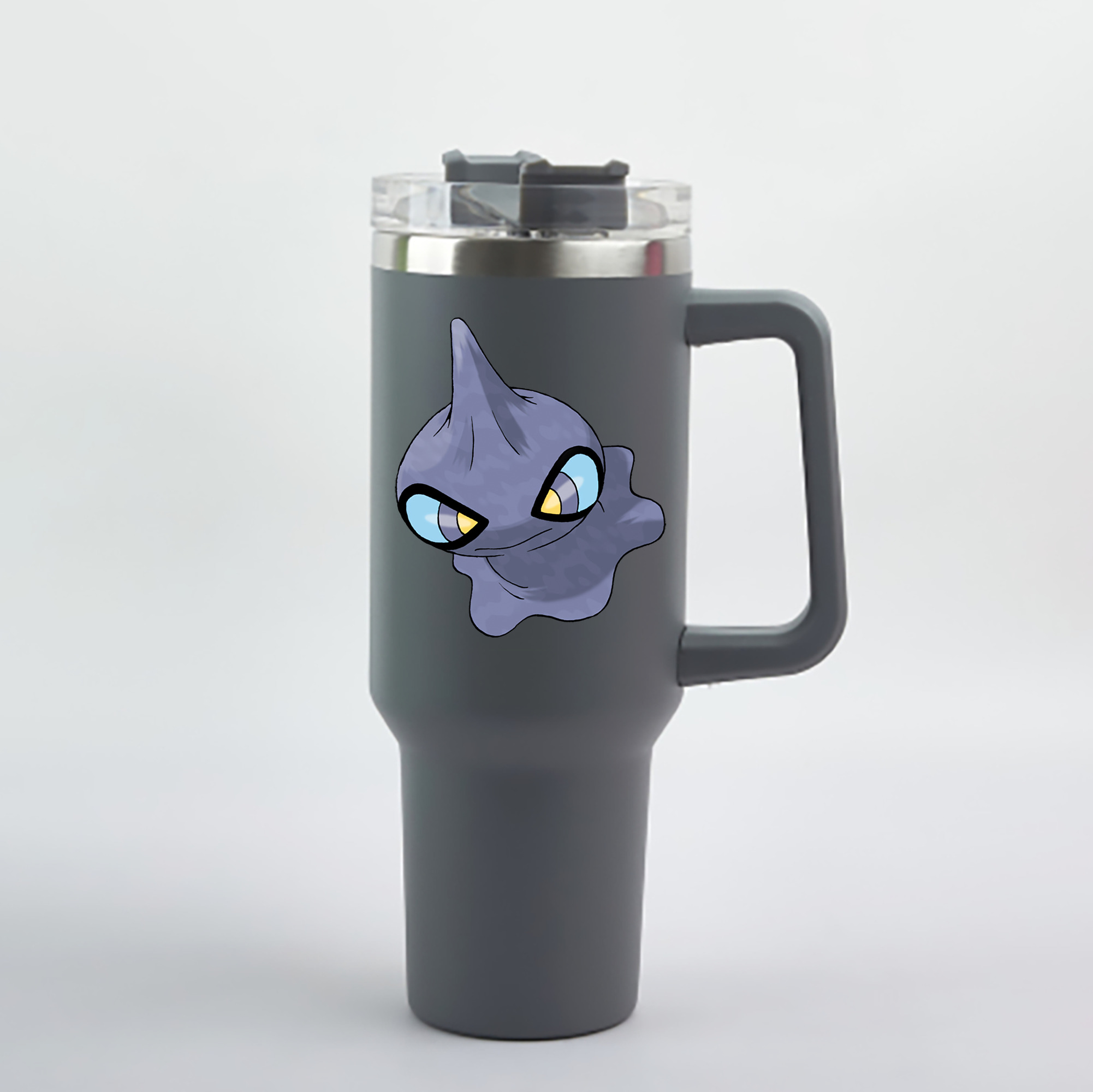 （画像用） ポケットモンスター Pokémon 1200mL車用タンブラー - クリスタルステッカー（プラスチックストロー付き）