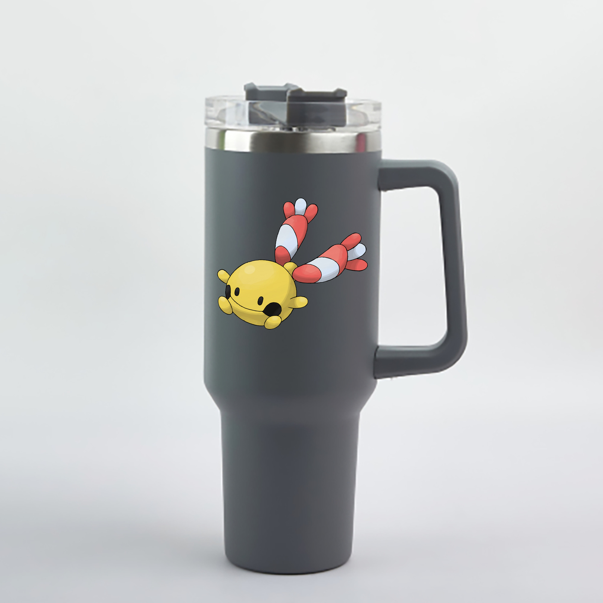 （画像用） ポケットモンスター Pokémon 1200mL車用タンブラー - クリスタルステッカー（プラスチックストロー付き）