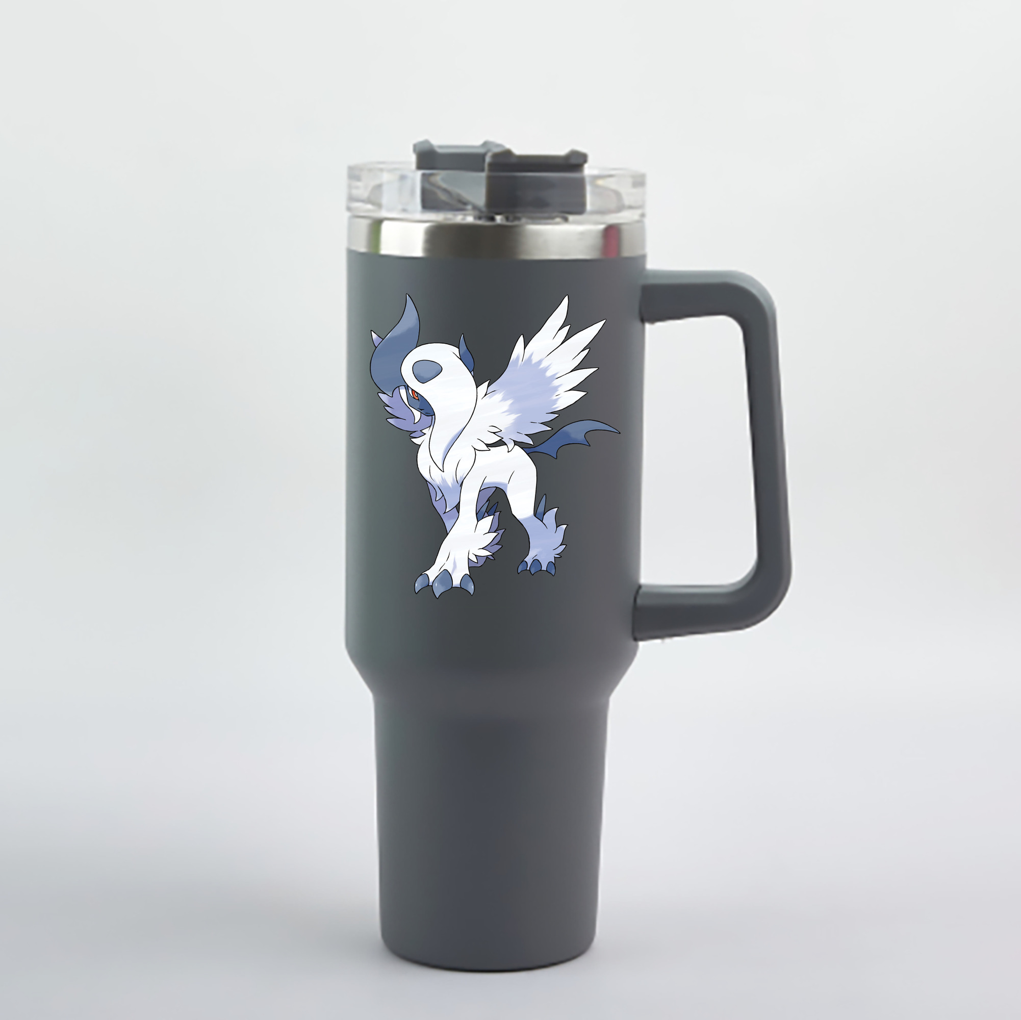 （画像用） ポケットモンスター Pokémon 1200mL車用タンブラー - クリスタルステッカー（プラスチックストロー付き）