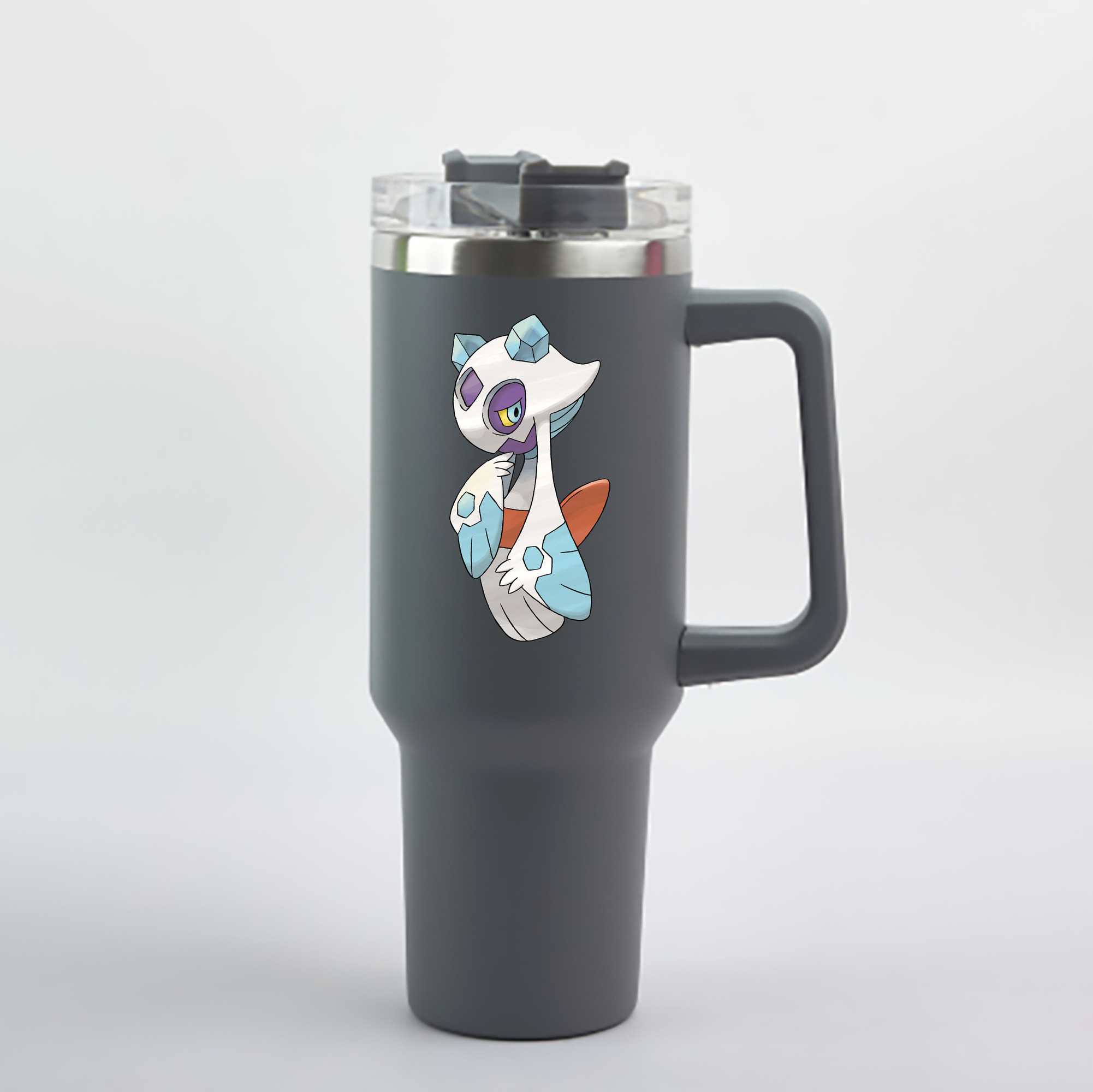 （画像用） ポケットモンスター Pokémon 1200mL車用タンブラー - クリスタルステッカー（プラスチックストロー付き）