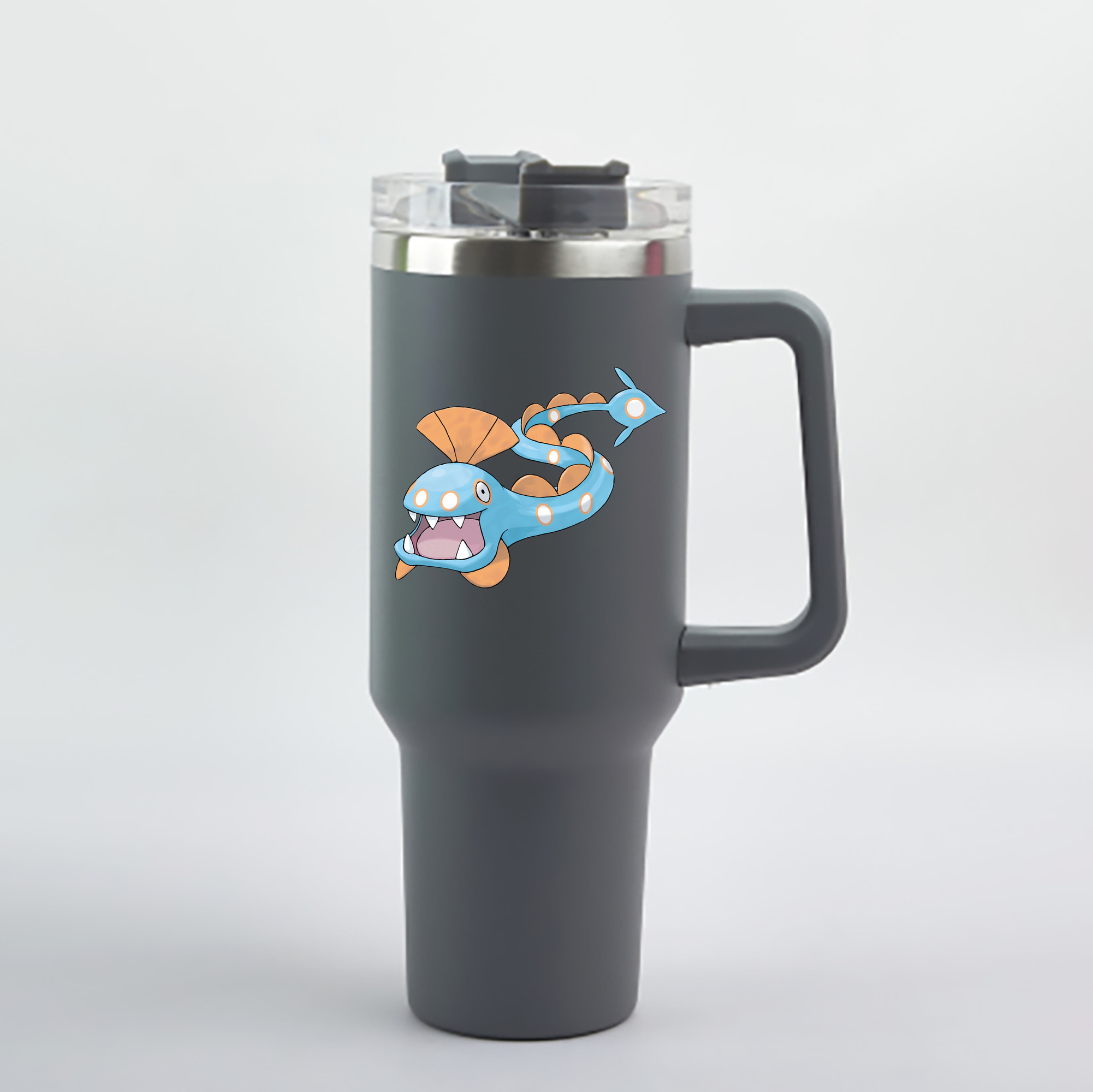 （画像用） ポケットモンスター Pokémon 1200mL車用タンブラー - クリスタルステッカー（プラスチックストロー付き）