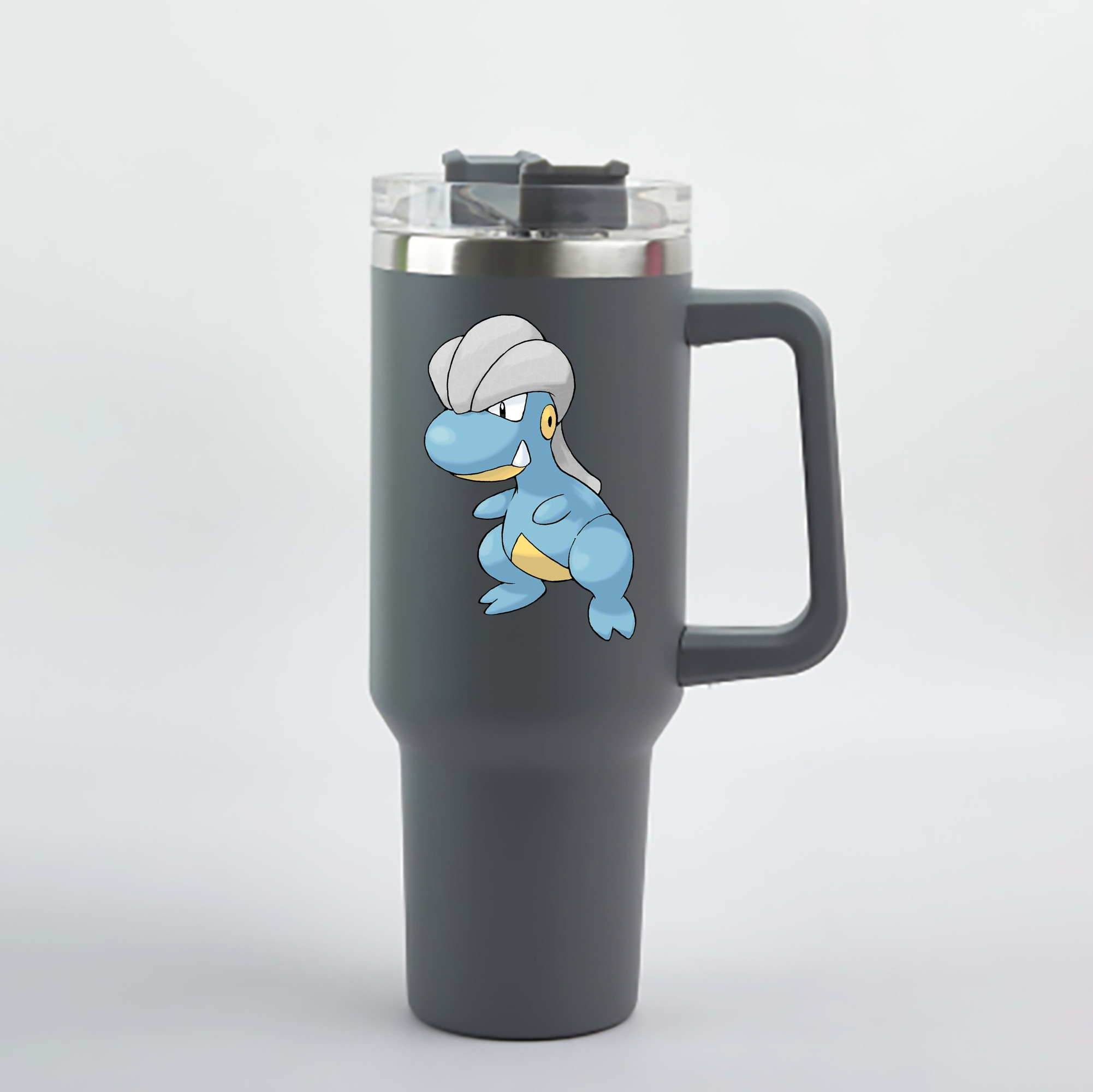 （画像用） ポケットモンスター Pokémon 1200mL車用タンブラー - クリスタルステッカー（プラスチックストロー付き）