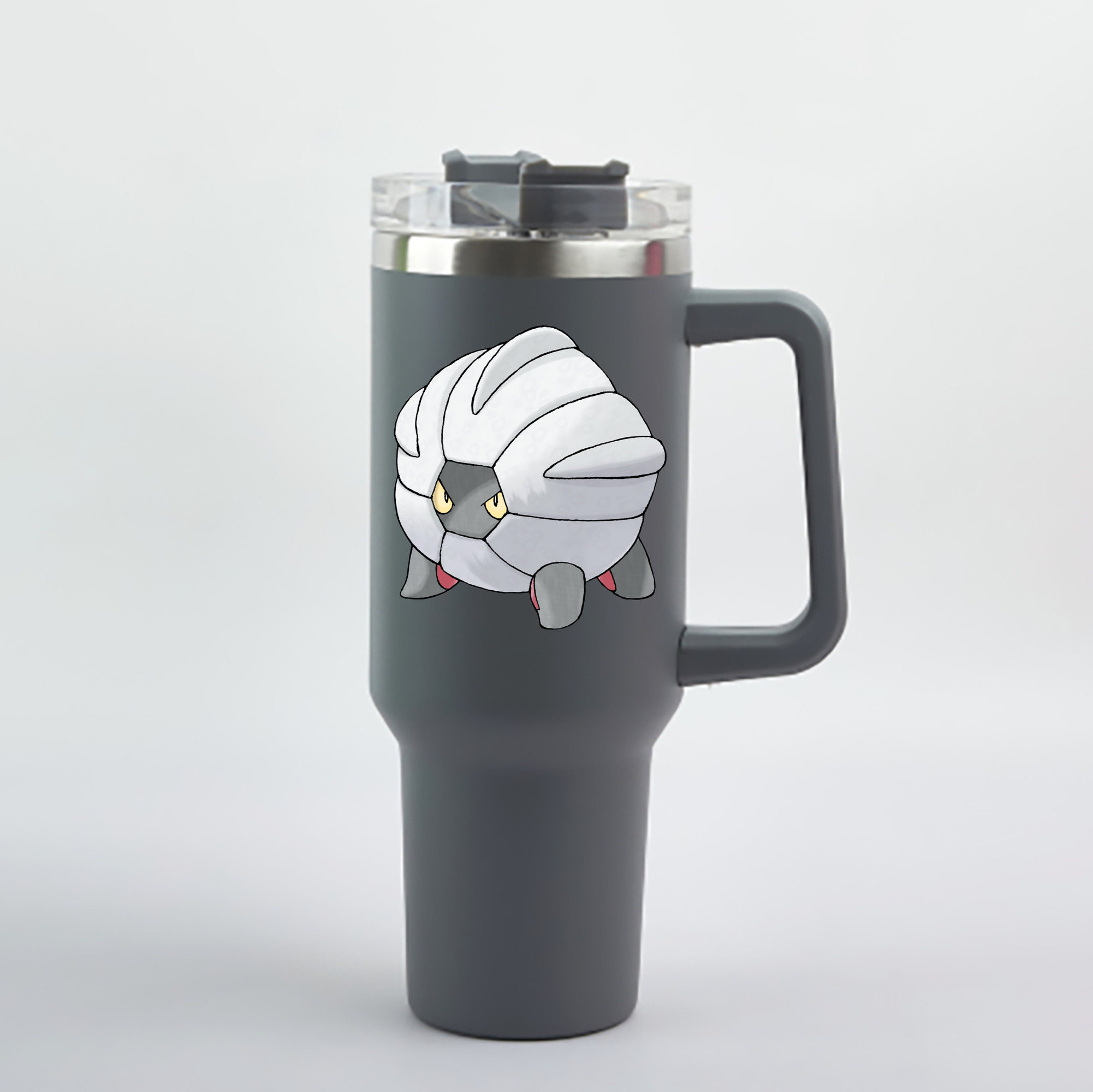 （画像用） ポケットモンスター Pokémon 1200mL車用タンブラー - クリスタルステッカー（プラスチックストロー付き）