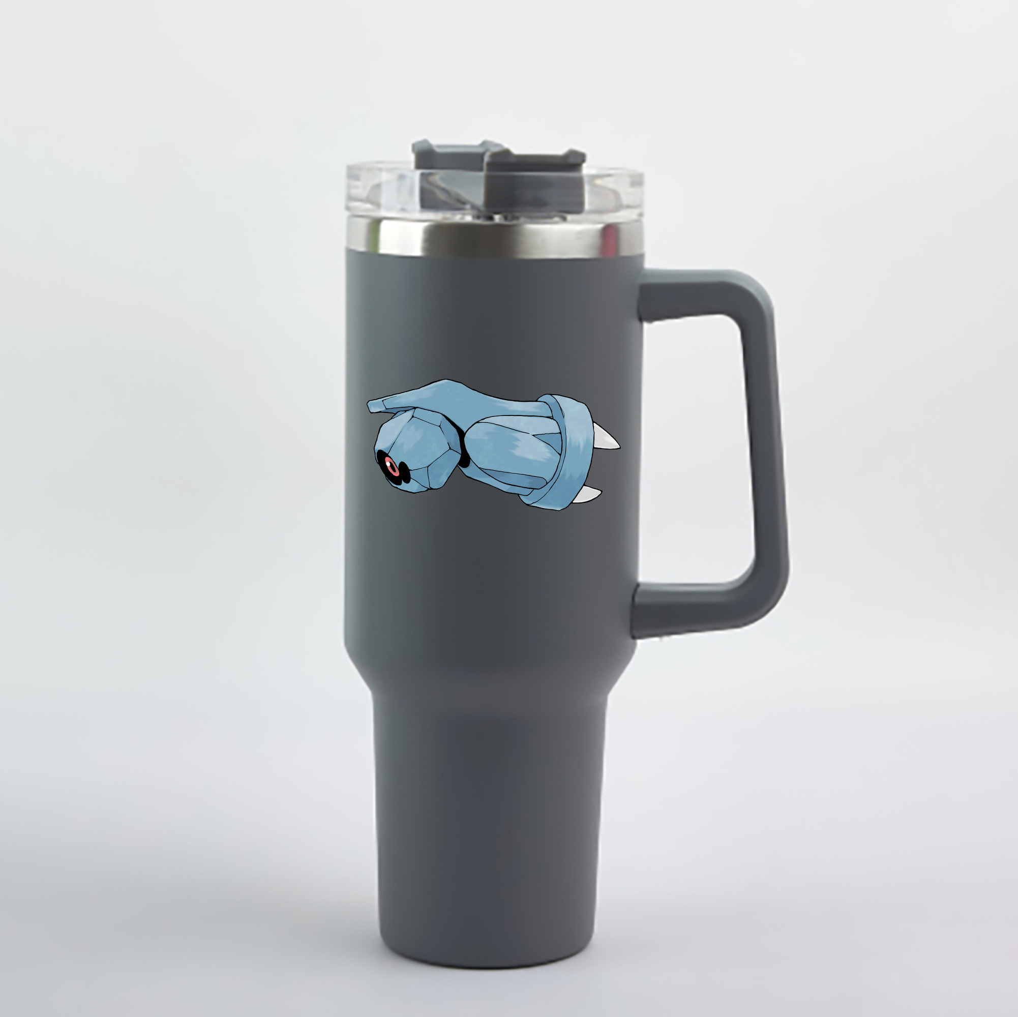 （画像用） ポケットモンスター Pokémon 1200mL車用タンブラー - クリスタルステッカー（プラスチックストロー付き）