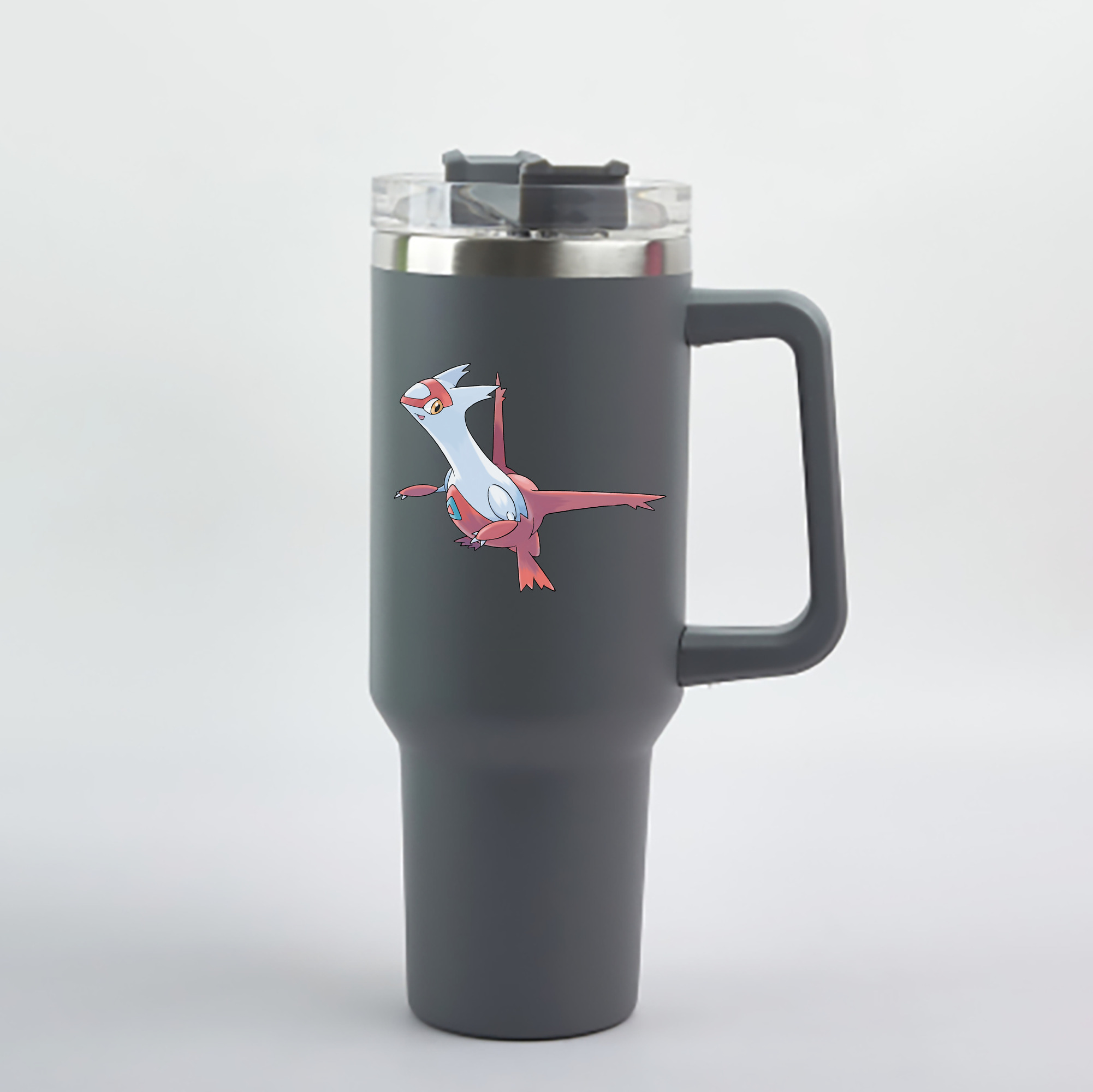 （画像用） ポケットモンスター Pokémon 1200mL車用タンブラー - クリスタルステッカー（プラスチックストロー付き）