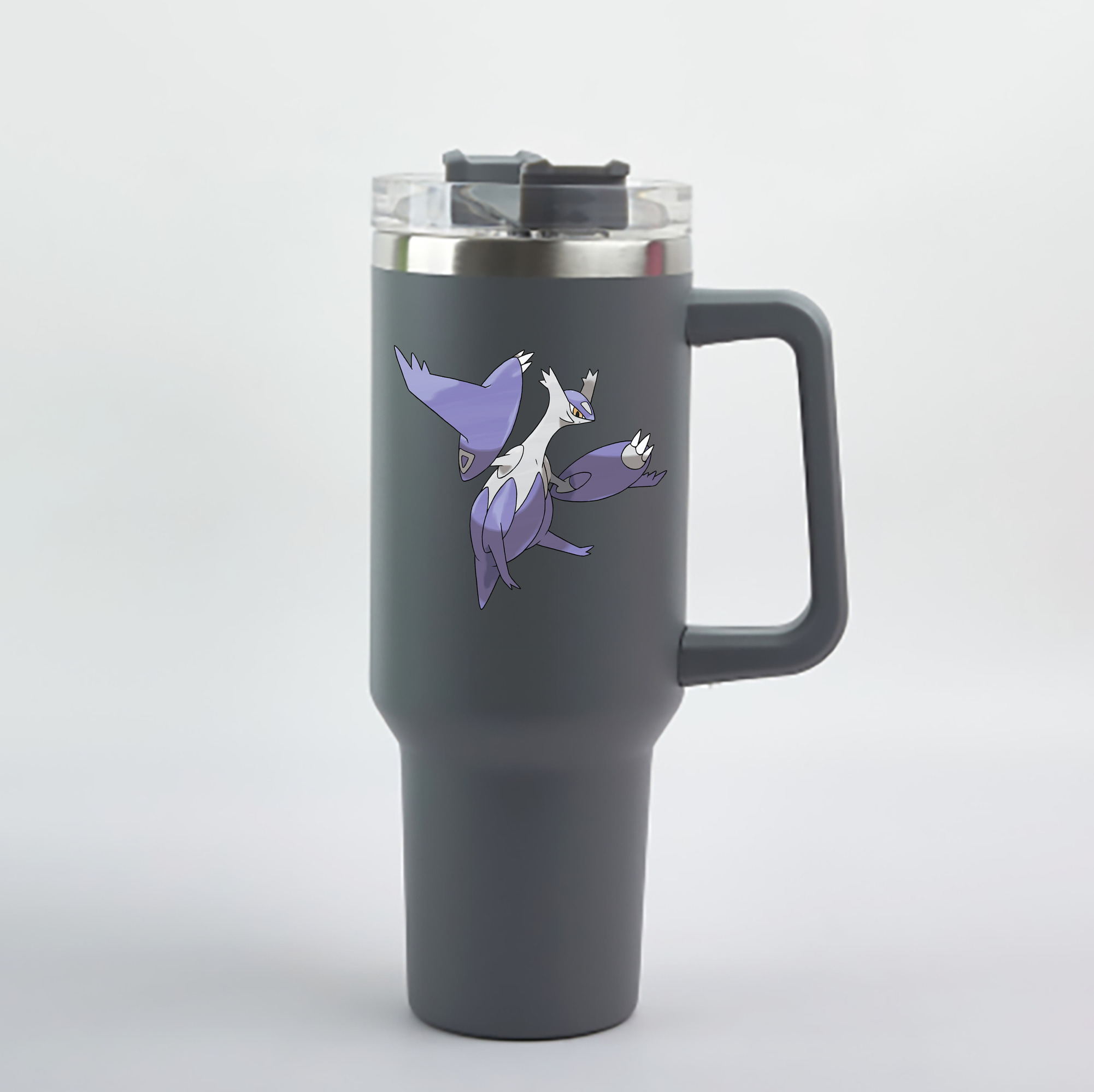 （画像用） ポケットモンスター Pokémon 1200mL車用タンブラー - クリスタルステッカー（プラスチックストロー付き）
