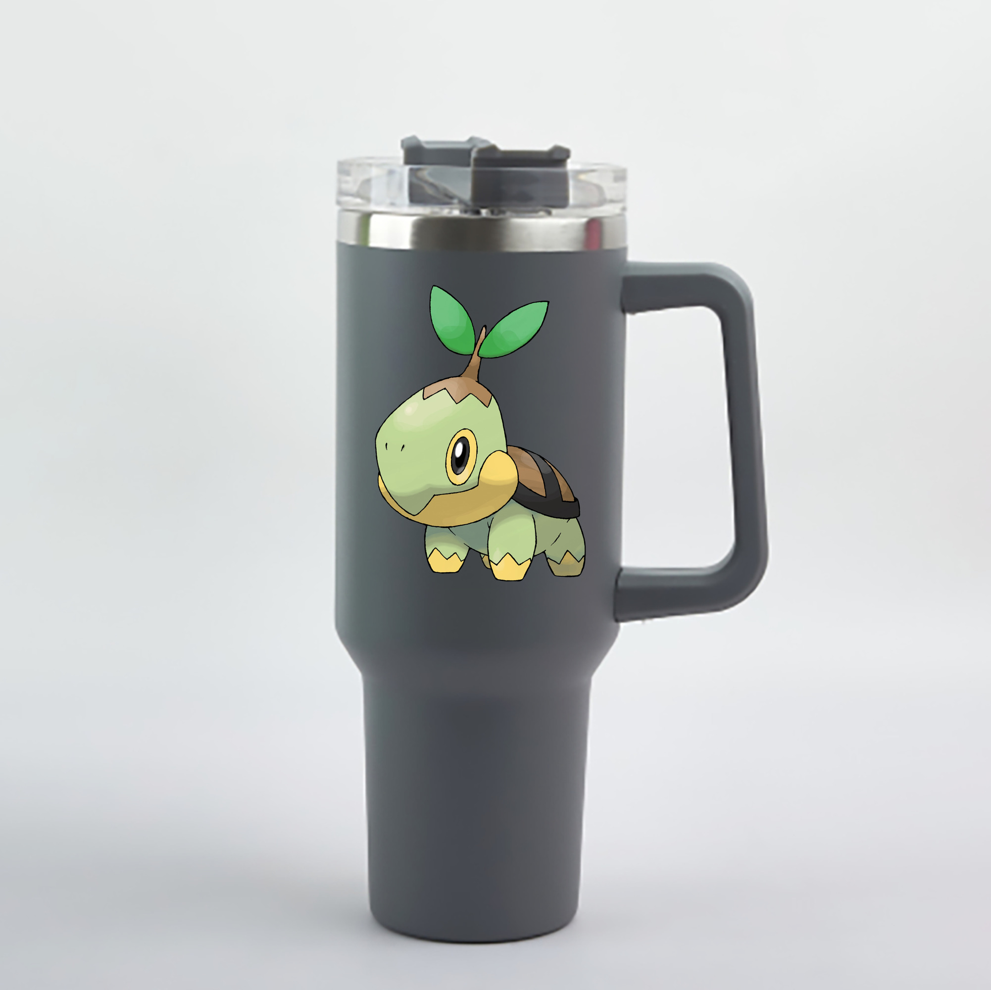 （画像用） ポケットモンスター Pokémon 1200mL車用タンブラー - クリスタルステッカー（プラスチックストロー付き）