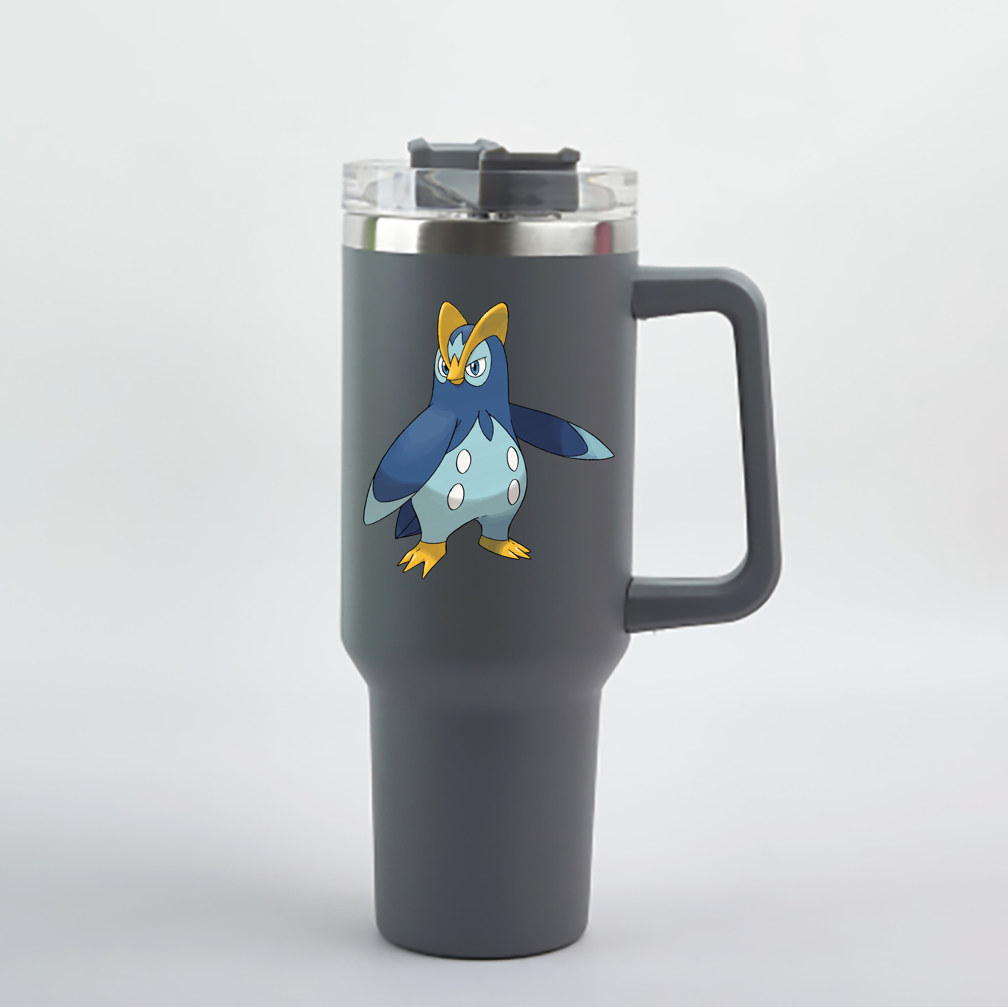 （画像用） ポケットモンスター Pokémon 1200mL車用タンブラー - クリスタルステッカー（プラスチックストロー付き）