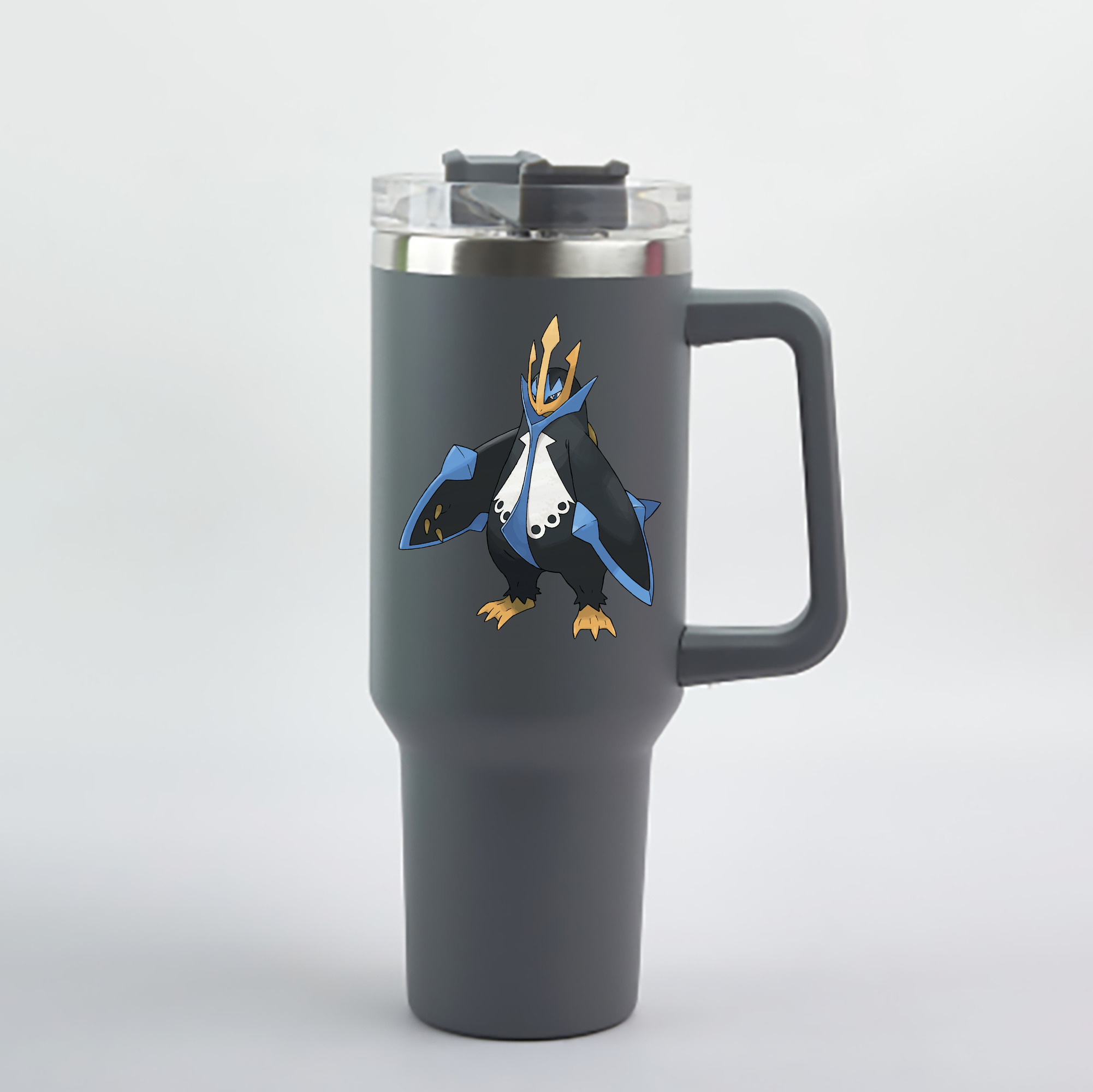 （画像用） ポケットモンスター Pokémon 1200mL車用タンブラー - クリスタルステッカー（プラスチックストロー付き）