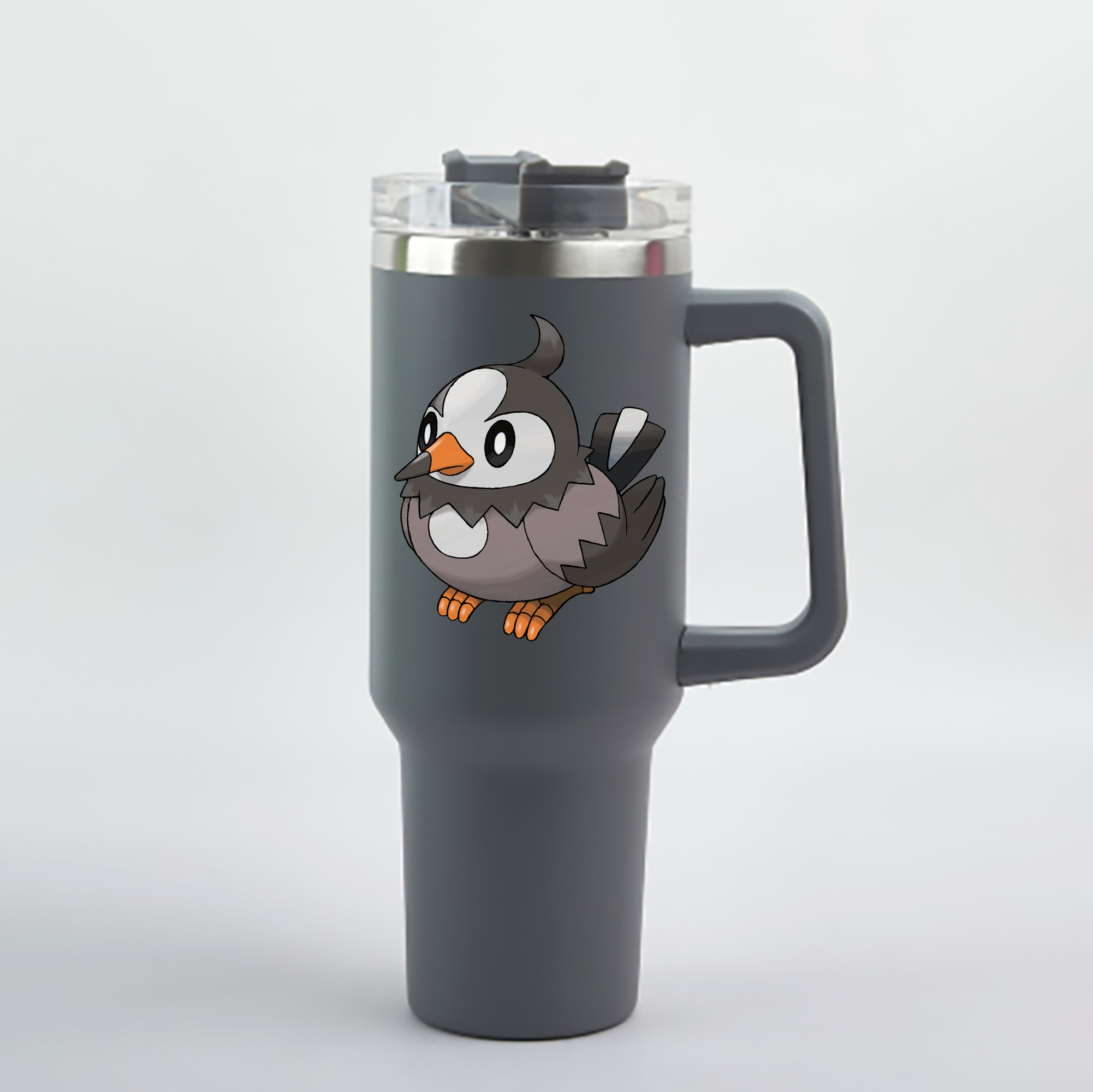 （画像用） ポケットモンスター Pokémon 1200mL車用タンブラー - クリスタルステッカー（プラスチックストロー付き）