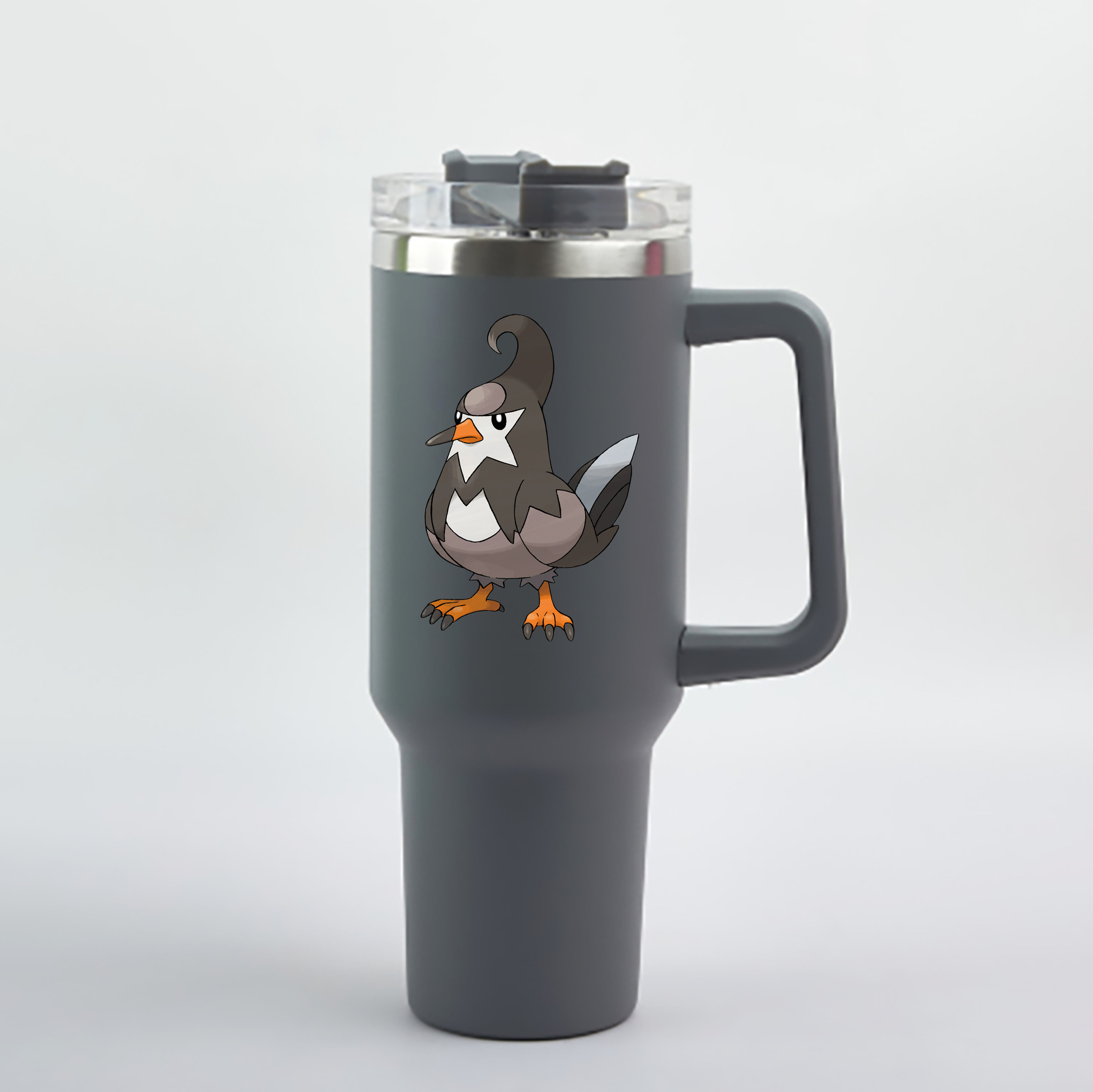 （画像用） ポケットモンスター Pokémon 1200mL車用タンブラー - クリスタルステッカー（プラスチックストロー付き）