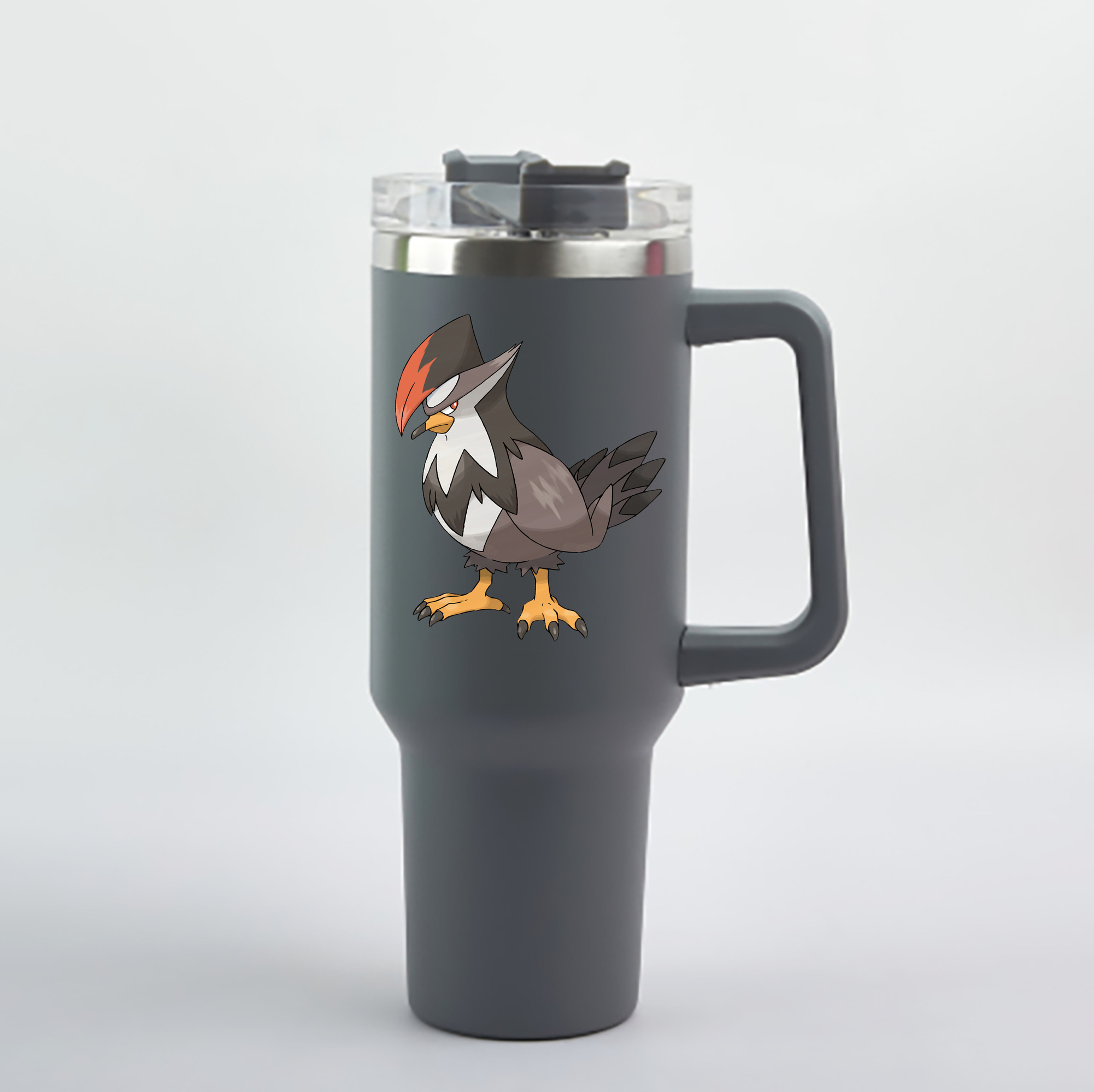 （画像用） ポケットモンスター Pokémon 1200mL車用タンブラー - クリスタルステッカー（プラスチックストロー付き）