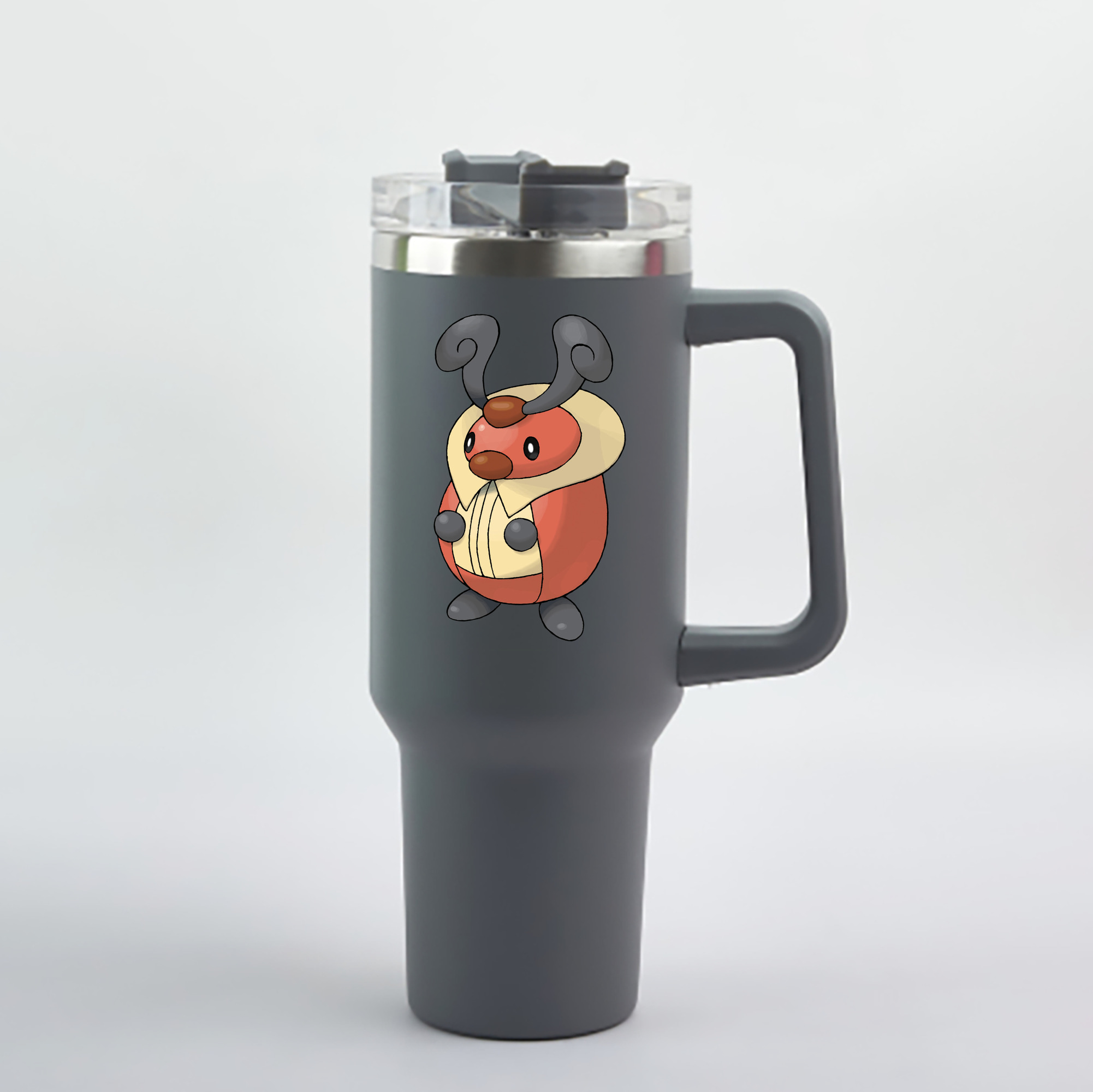 （画像用） ポケットモンスター Pokémon 1200mL車用タンブラー - クリスタルステッカー（プラスチックストロー付き）