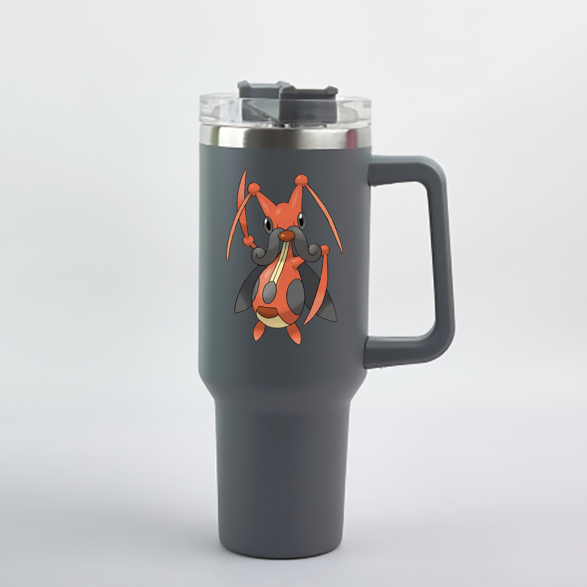 （画像用） ポケットモンスター Pokémon 1200mL車用タンブラー - クリスタルステッカー（プラスチックストロー付き）