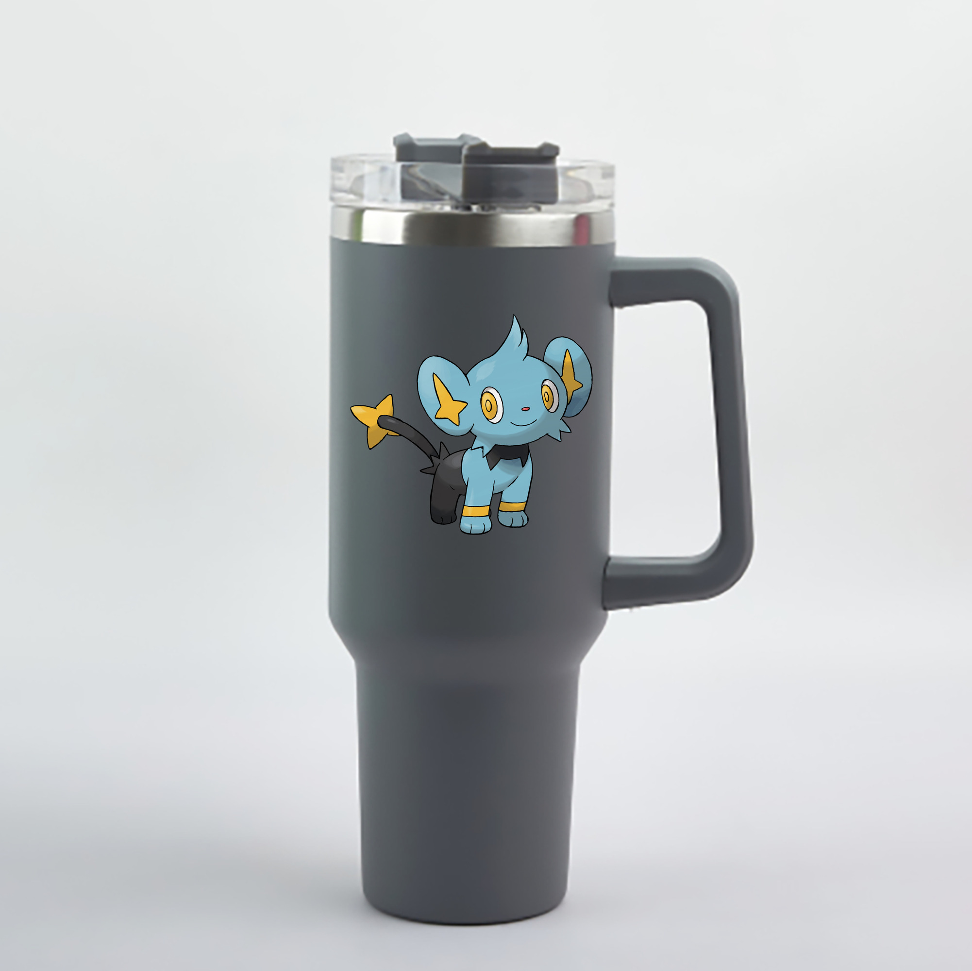 （画像用） ポケットモンスター Pokémon 1200mL車用タンブラー - クリスタルステッカー（プラスチックストロー付き）