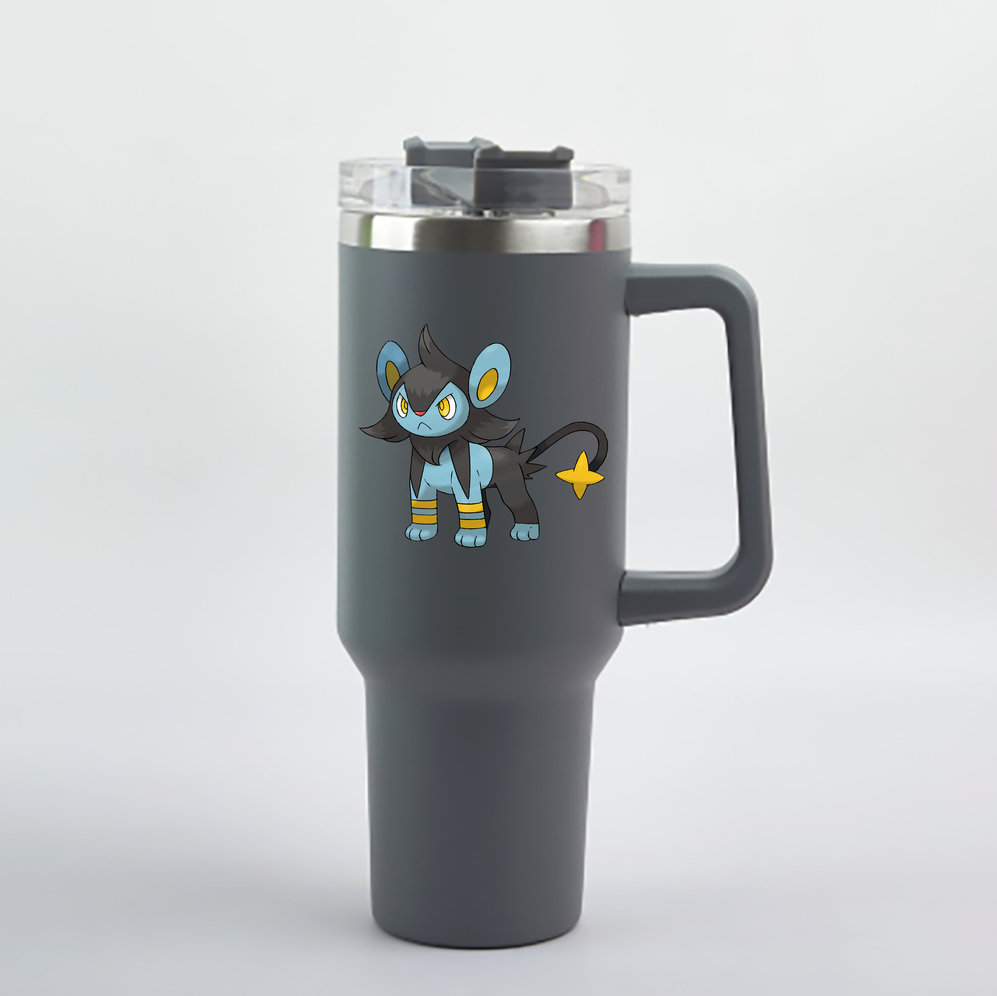 （画像用） ポケットモンスター Pokémon 1200mL車用タンブラー - クリスタルステッカー（プラスチックストロー付き）