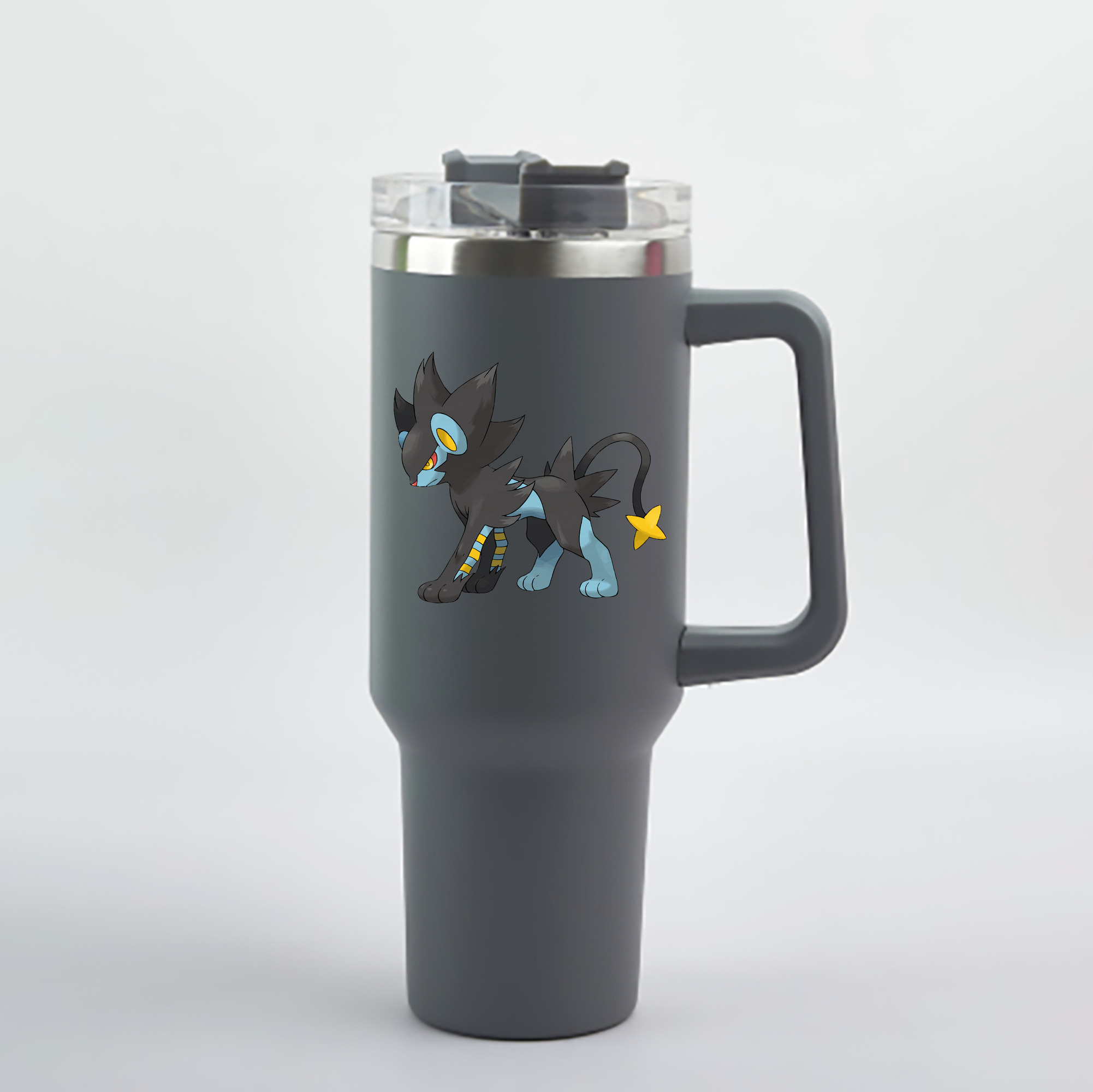 （画像用） ポケットモンスター Pokémon 1200mL車用タンブラー - クリスタルステッカー（プラスチックストロー付き）