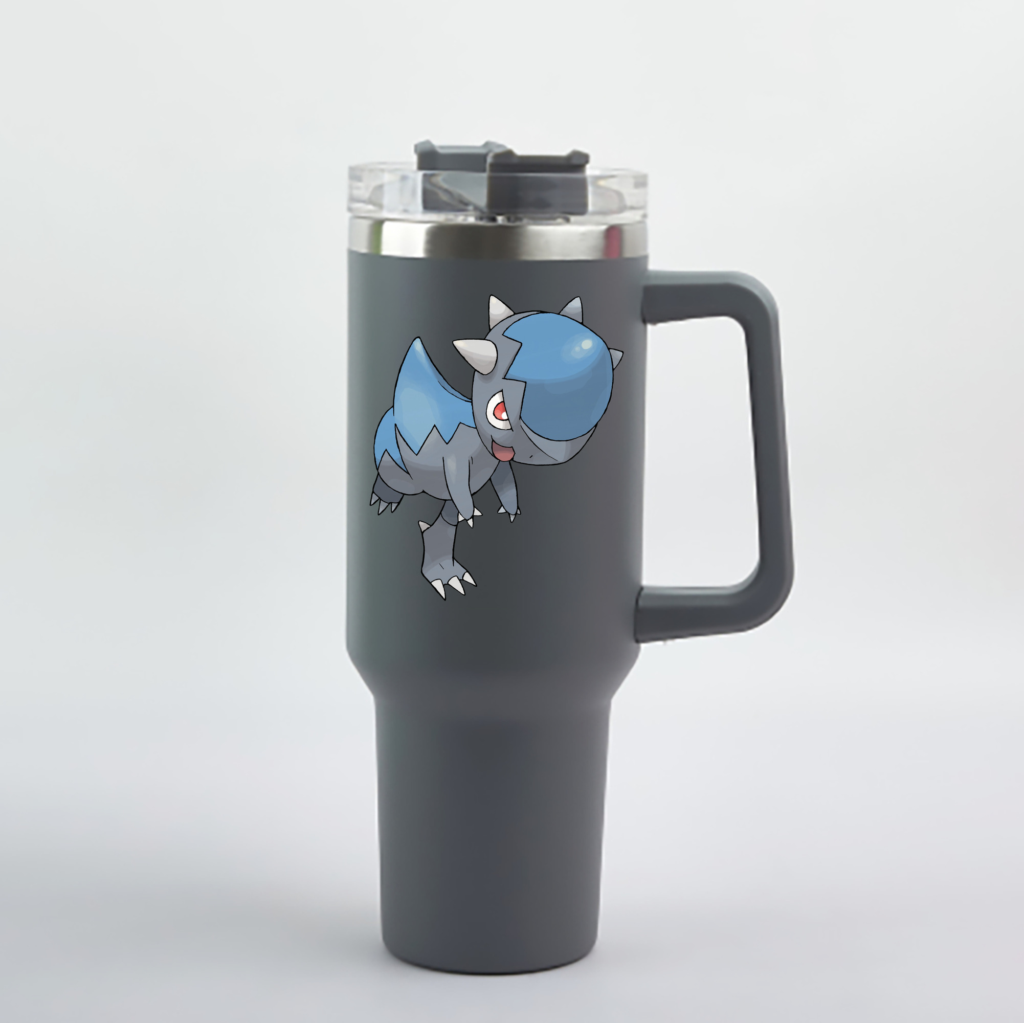 （画像用） ポケットモンスター Pokémon 1200mL車用タンブラー - クリスタルステッカー（プラスチックストロー付き）