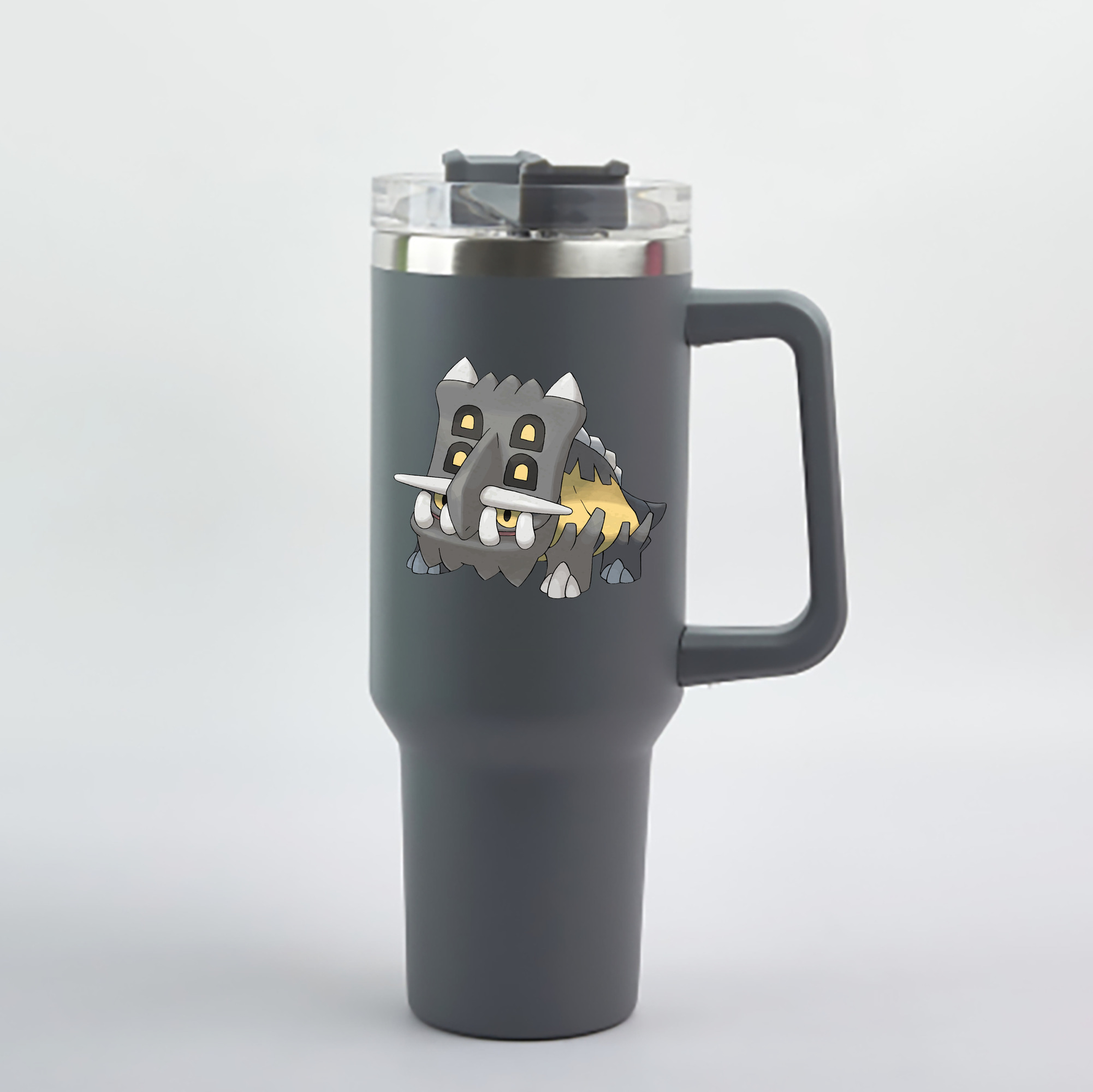 （画像用） ポケットモンスター Pokémon 1200mL車用タンブラー - クリスタルステッカー（プラスチックストロー付き）
